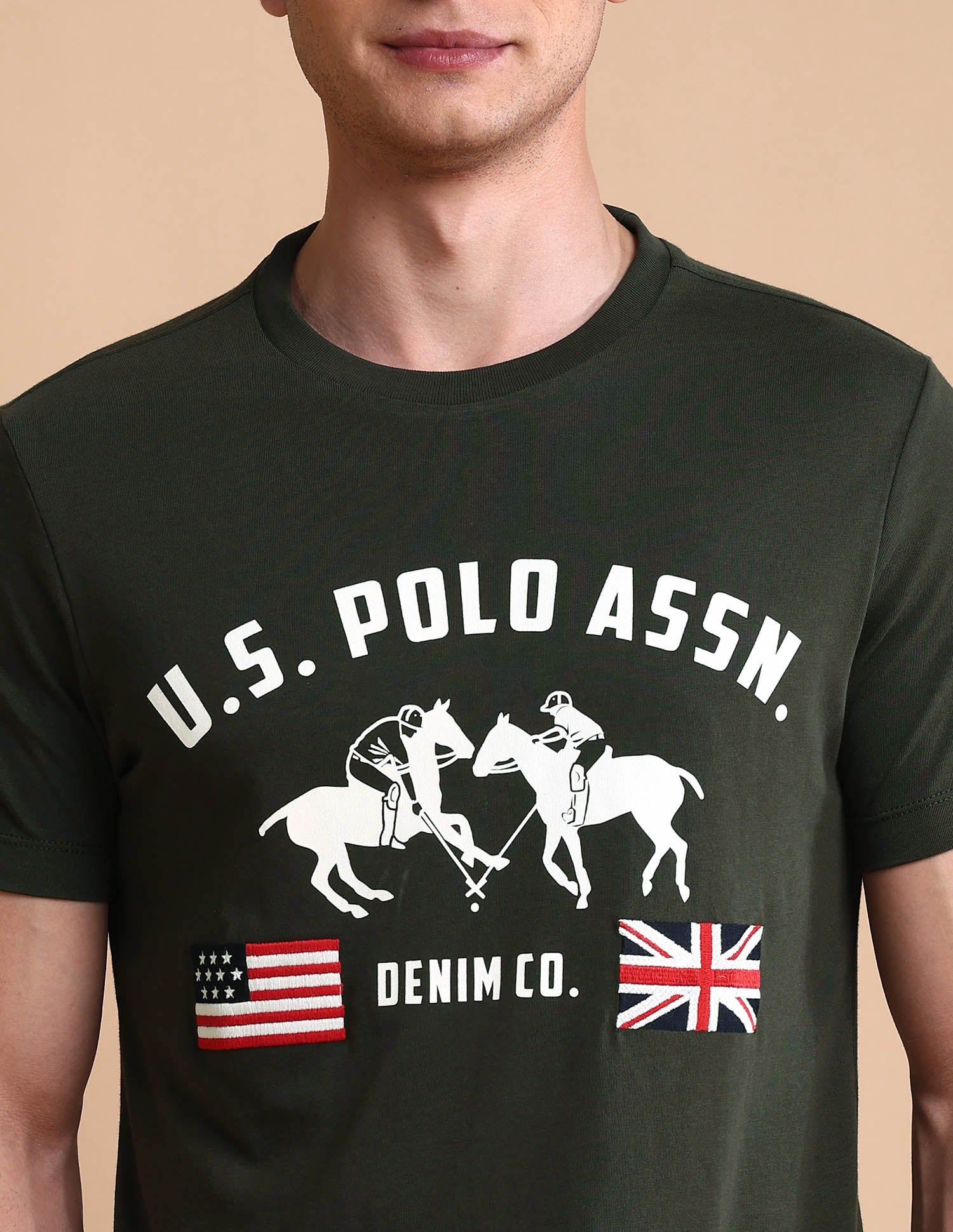 Brand Printed Muscle Fit T-Shirt - Image 7