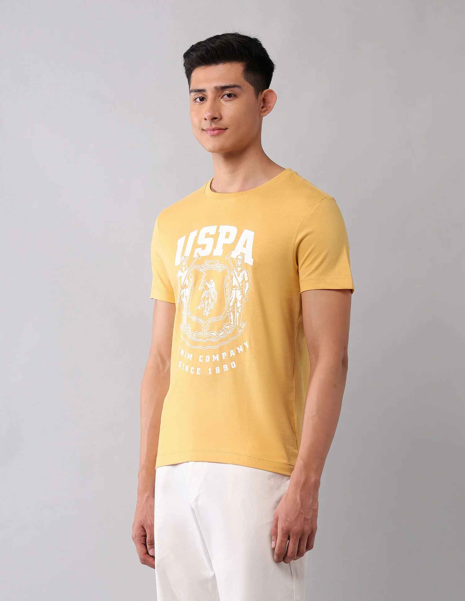 Brand Printed Muscle Fit T-Shirt - Image 4