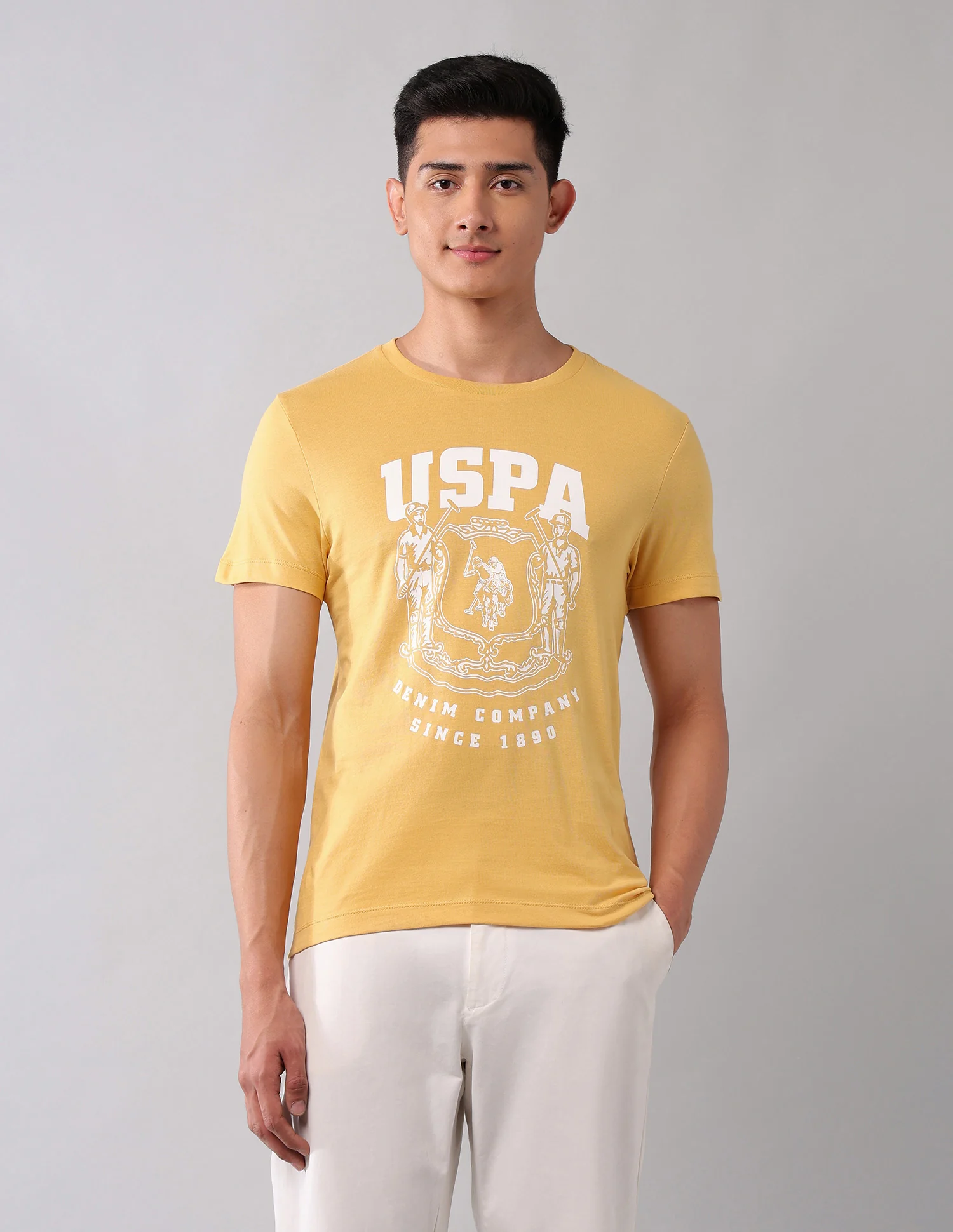 Brand Printed Muscle Fit T-Shirt - Image 6