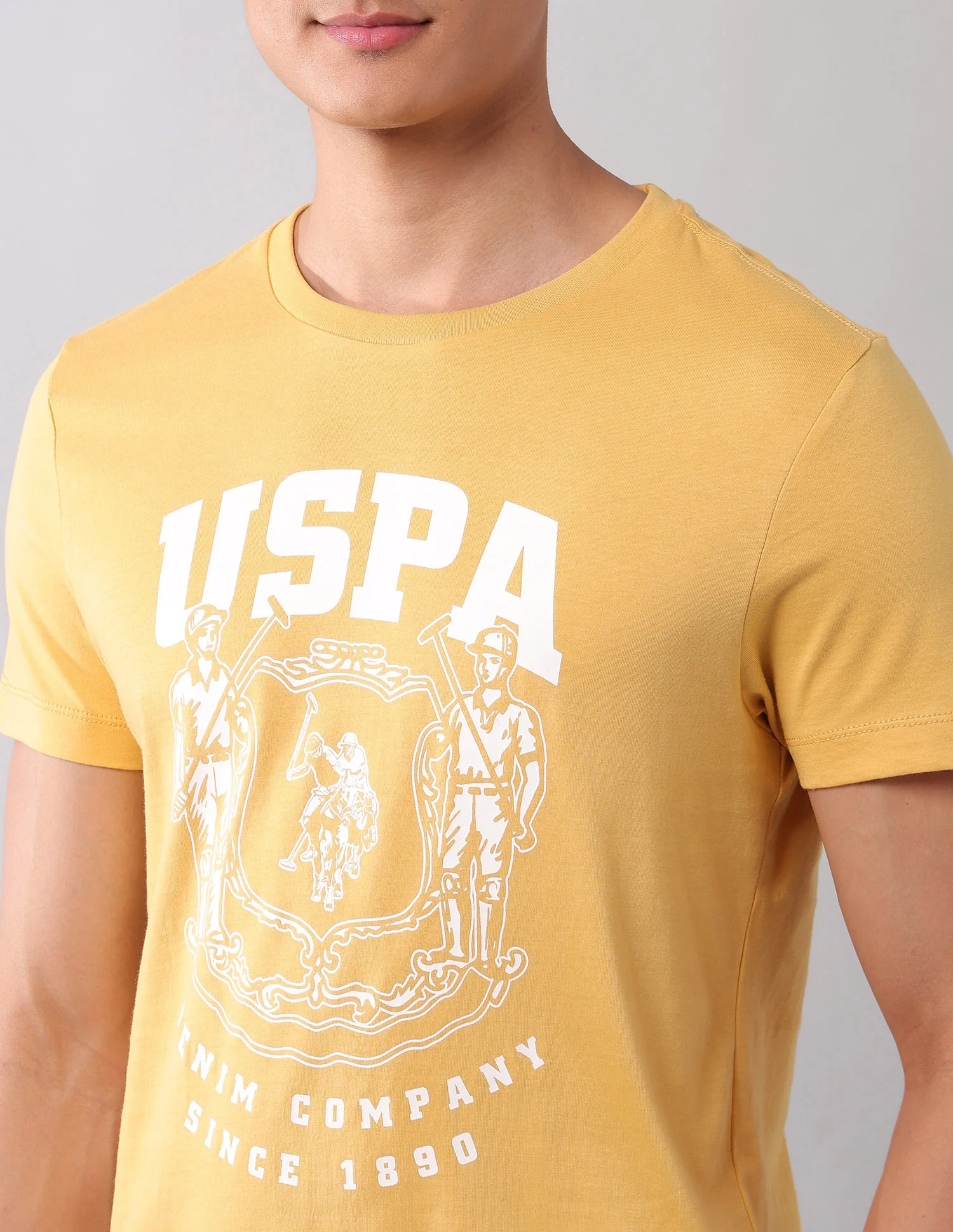 Brand Printed Muscle Fit T-Shirt - Image 7