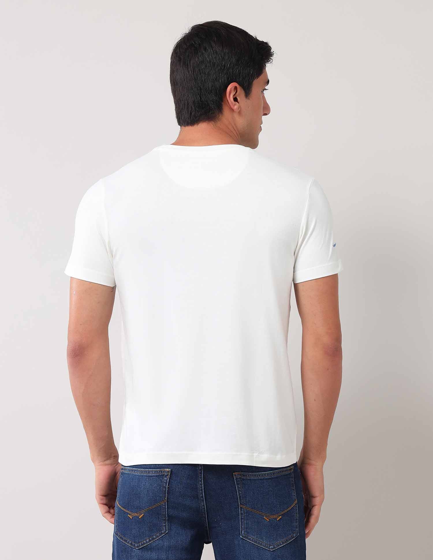 Brand Printed Muscle Fit T-Shirt - Image 5