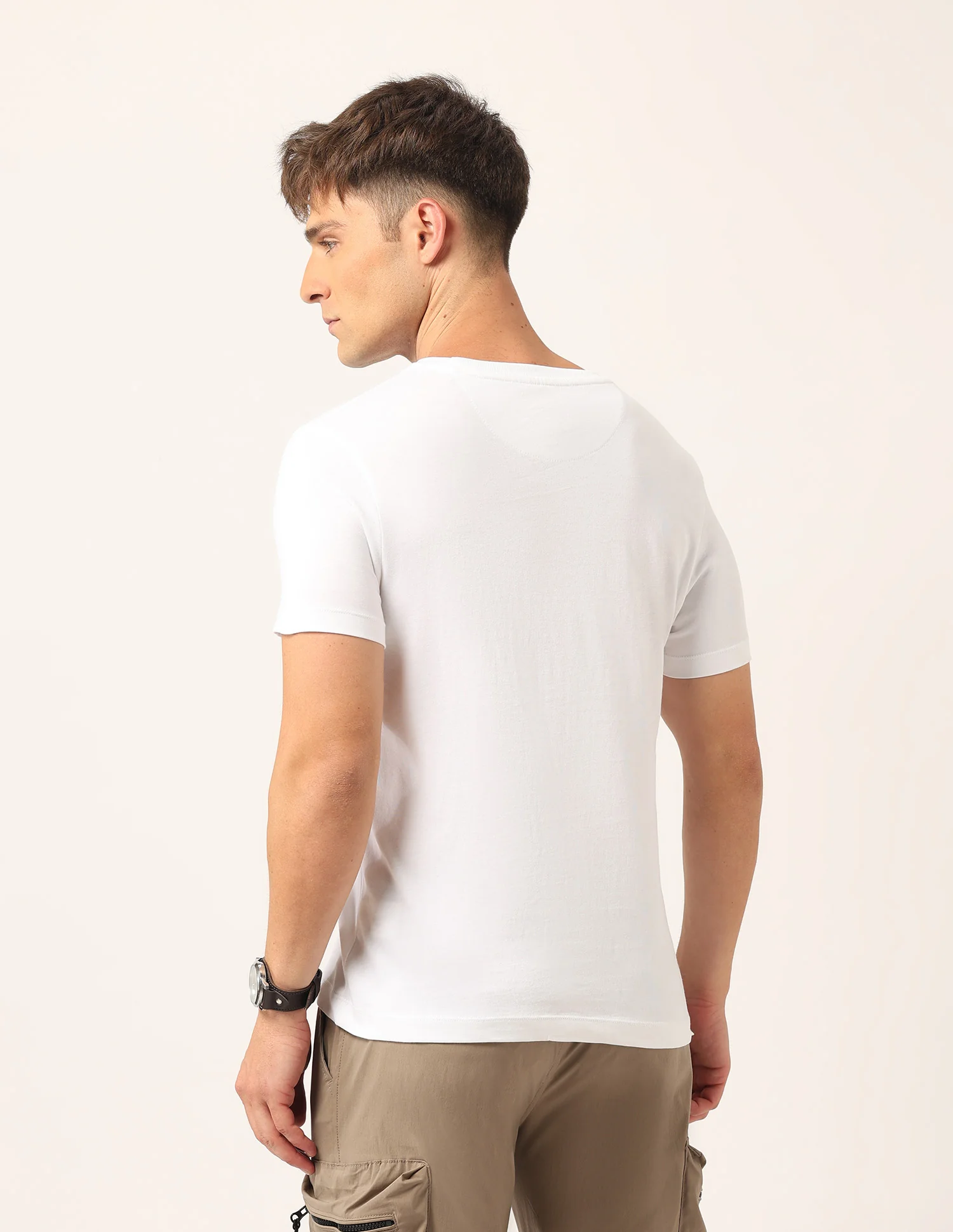 Brand Printed Muscle Fit T-Shirt - Image 5