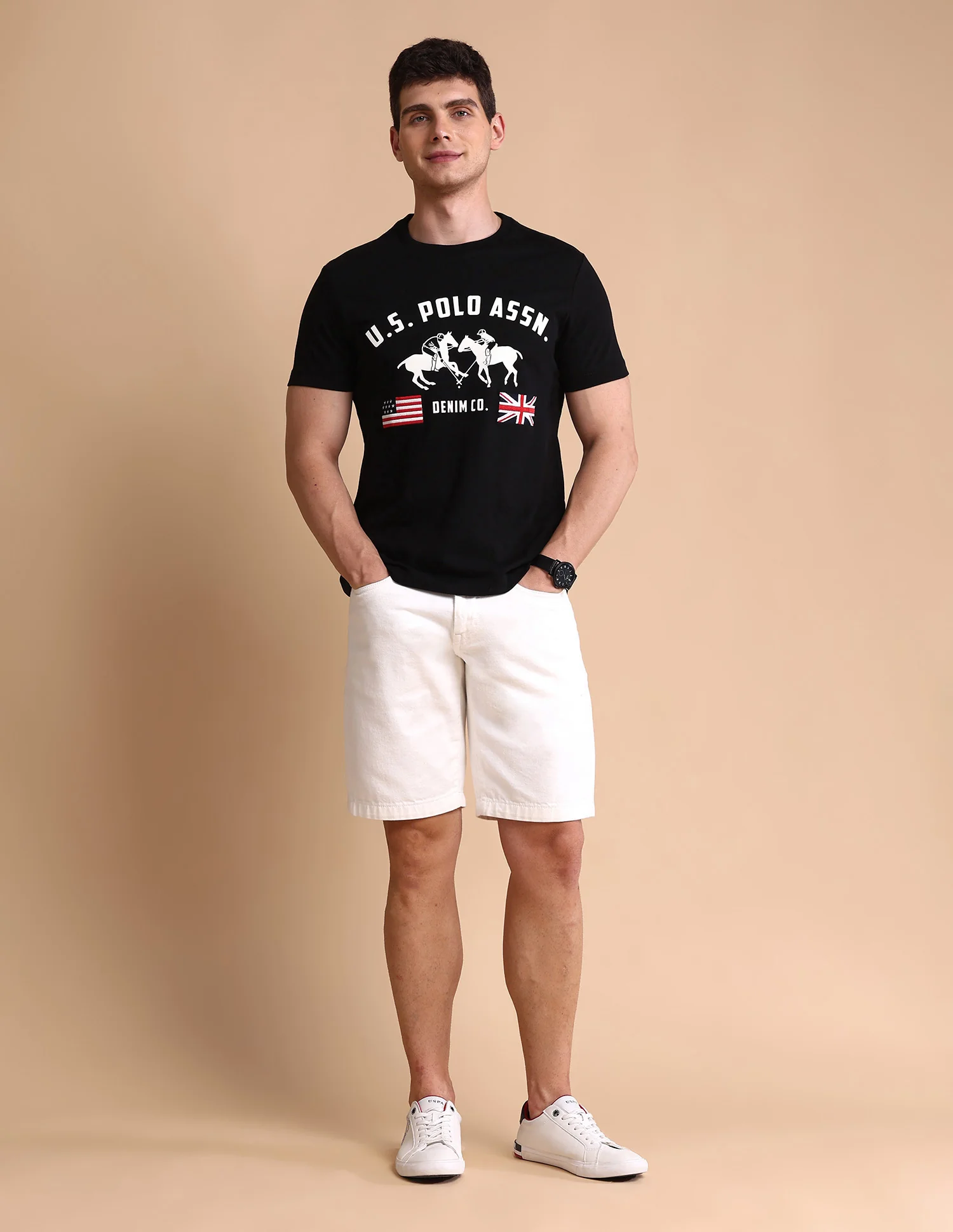 Brand Printed Muscle Fit T-Shirt - Image 3