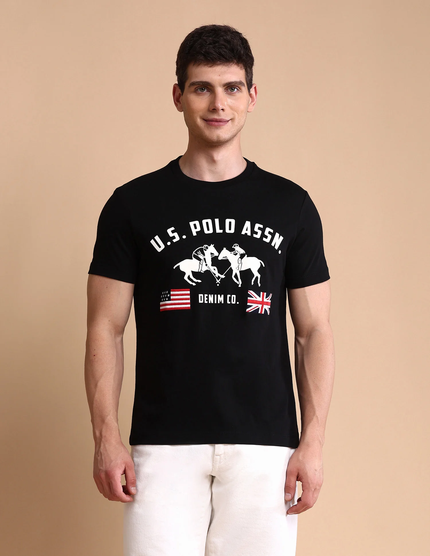 Brand Printed Muscle Fit T-Shirt - Image 6