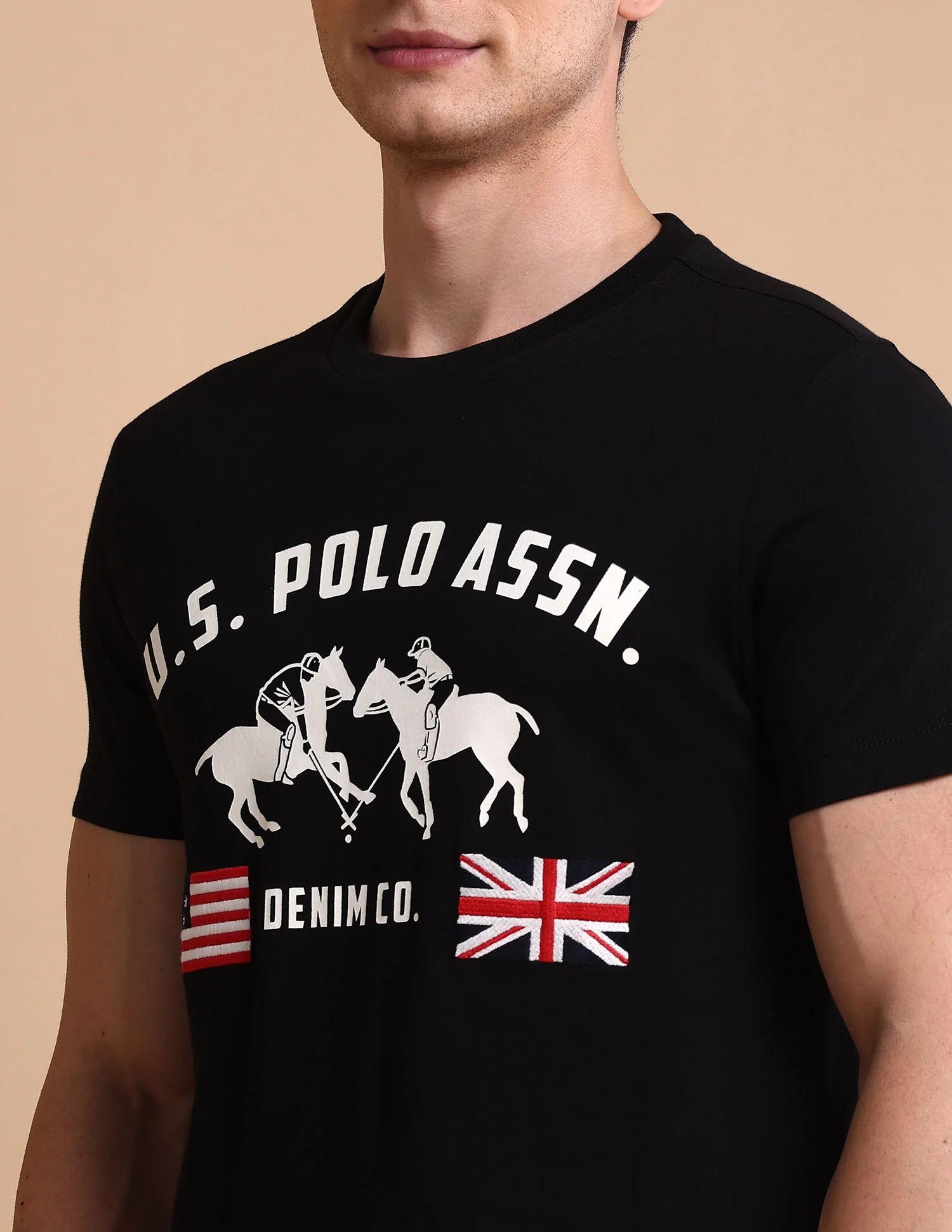 Brand Printed Muscle Fit T-Shirt - Image 7