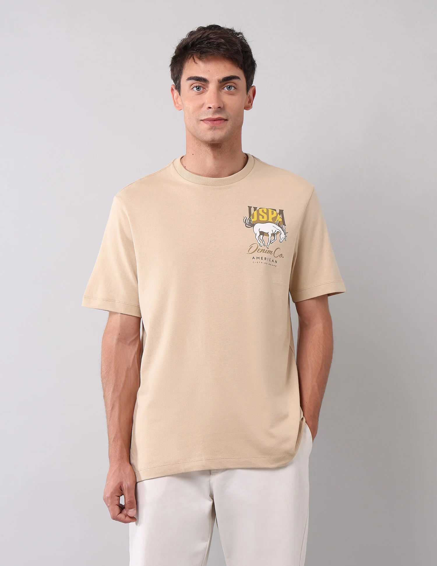 Brand Printed Muscle Fit T-Shirt - Image 6