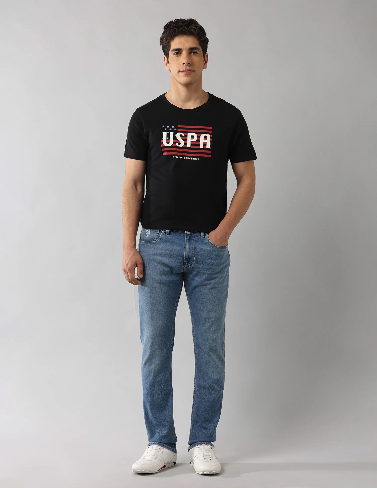 Brand Printed Muscle Fit T-Shirt - Image 3