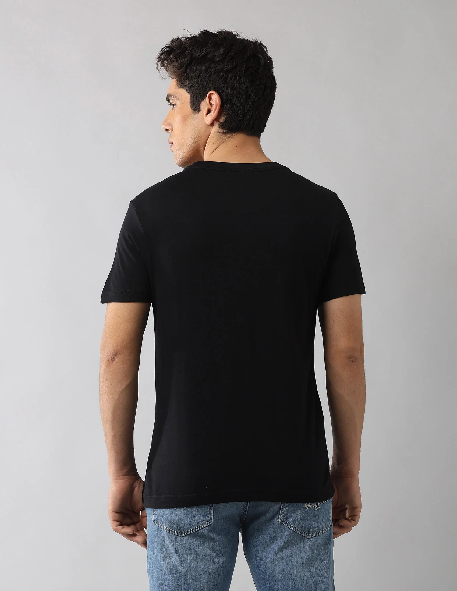 Brand Printed Muscle Fit T-Shirt - Image 5