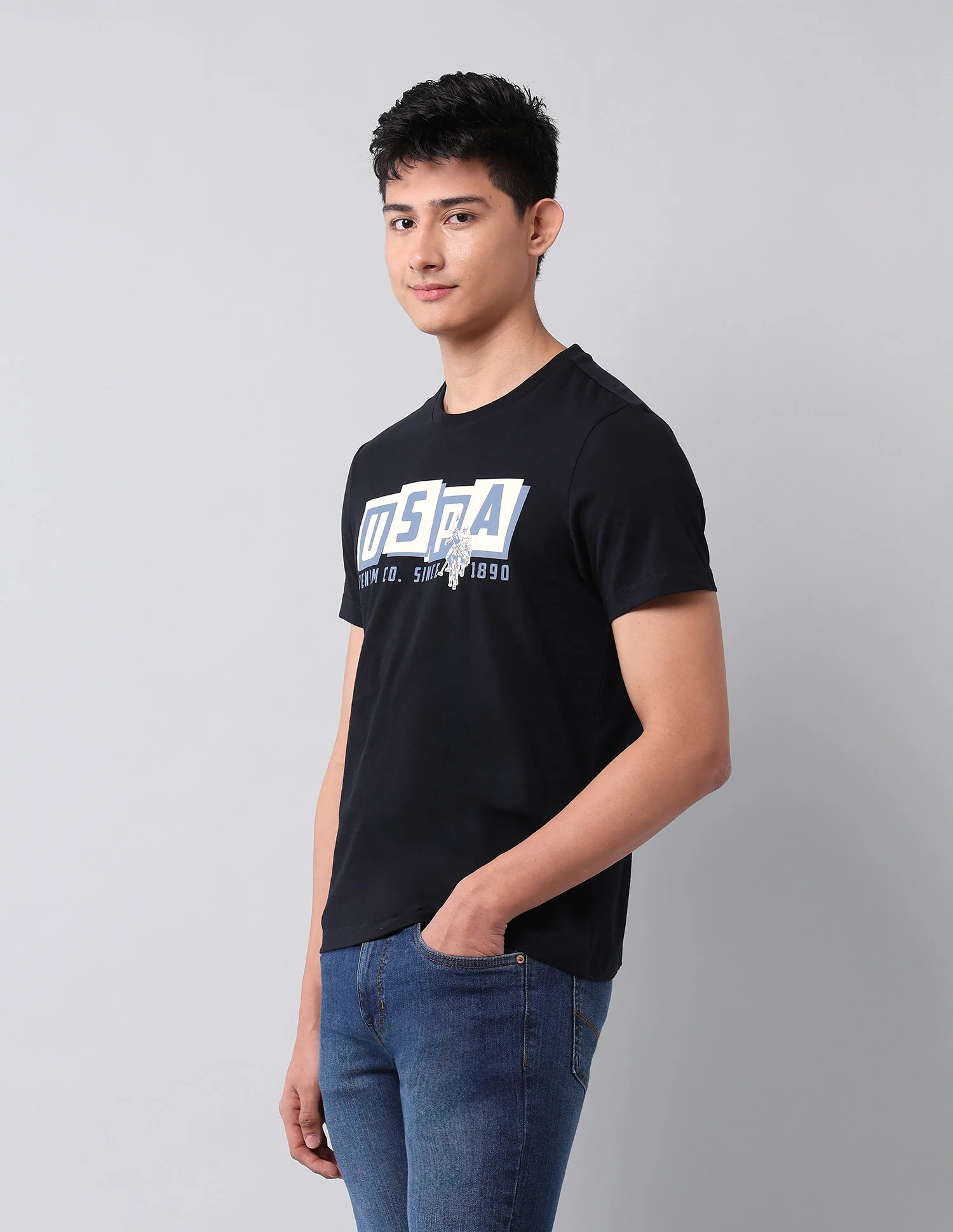 Brand Printed Muscle Fit T-Shirt - Image 4