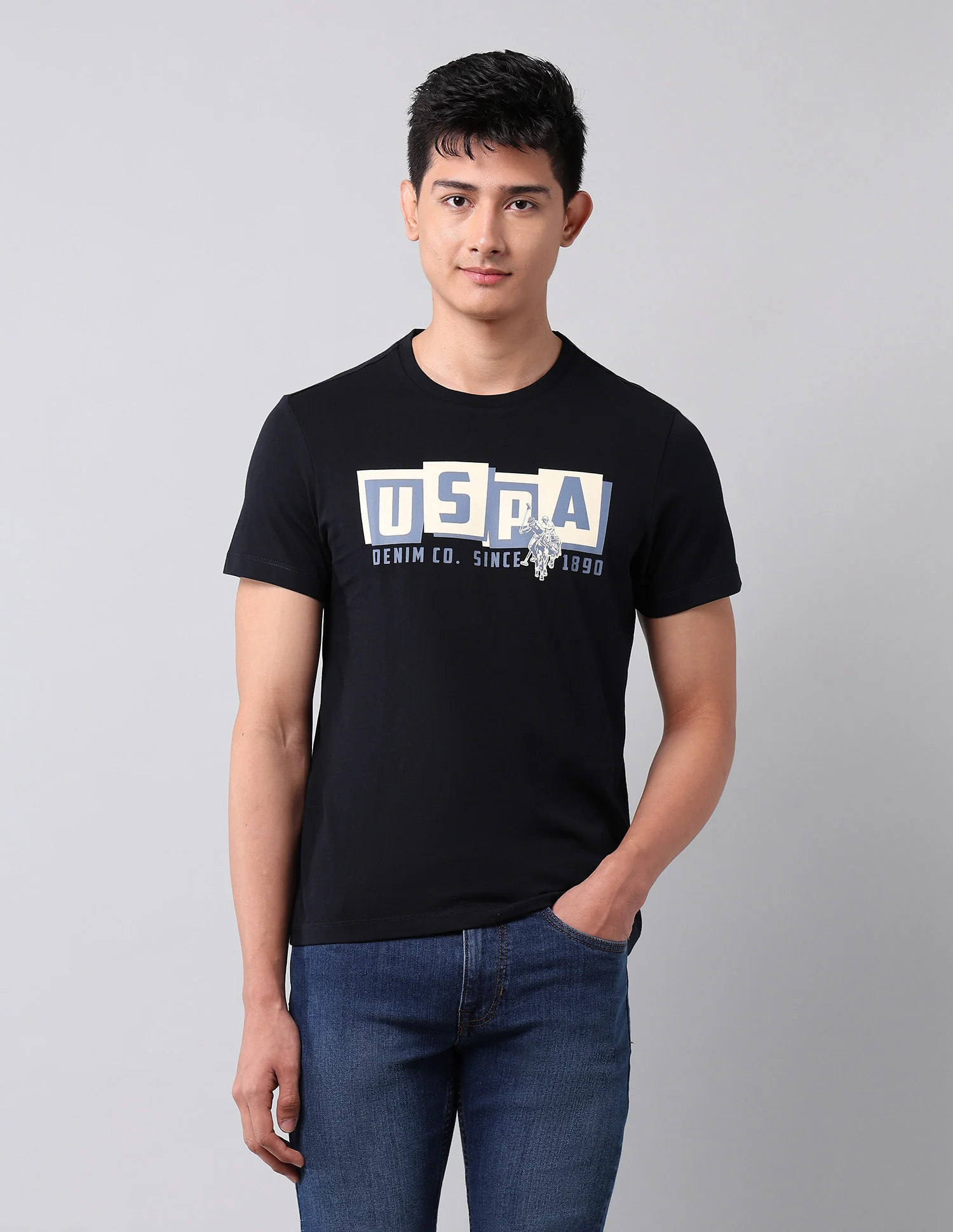 Brand Printed Muscle Fit T-Shirt - Image 6