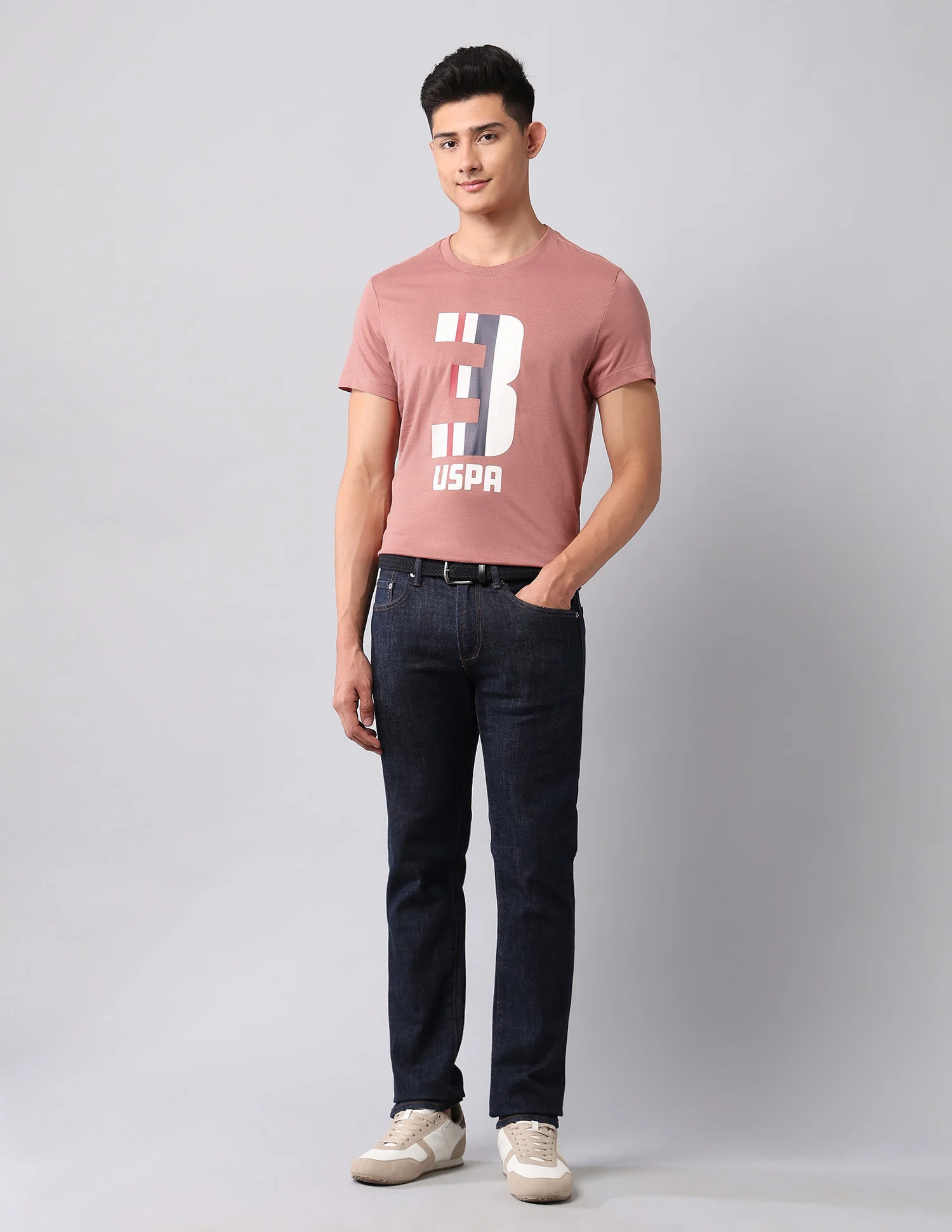 Brand Printed Muscle Fit T-Shirt - Image 3