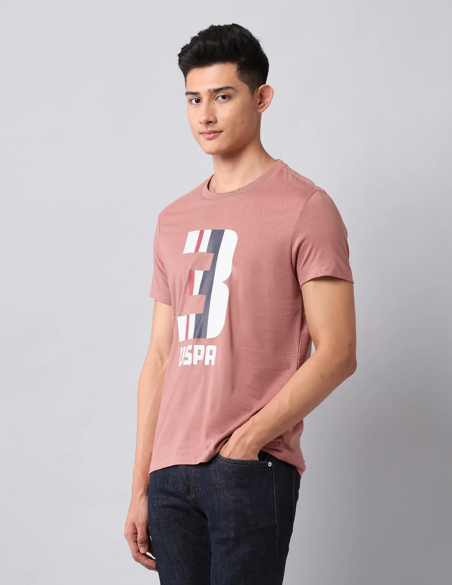Brand Printed Muscle Fit T-Shirt - Image 4