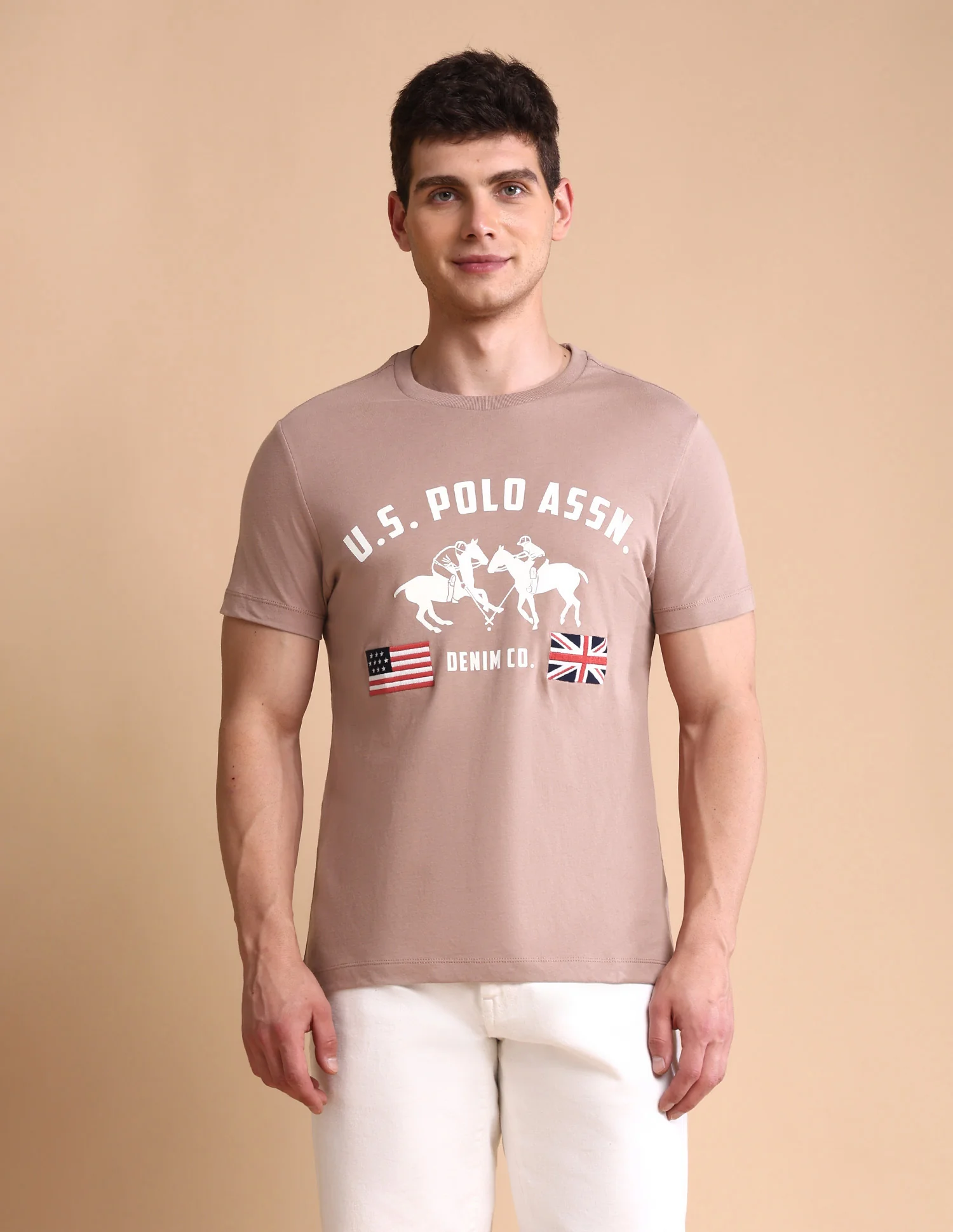Brand Printed Muscle Fit T-Shirt - Image 6