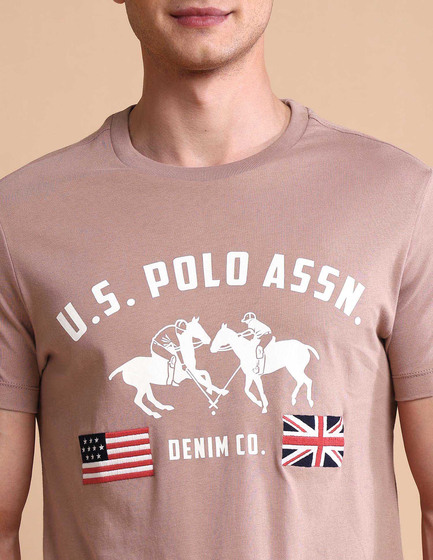 Brand Printed Muscle Fit T-Shirt - Image 7