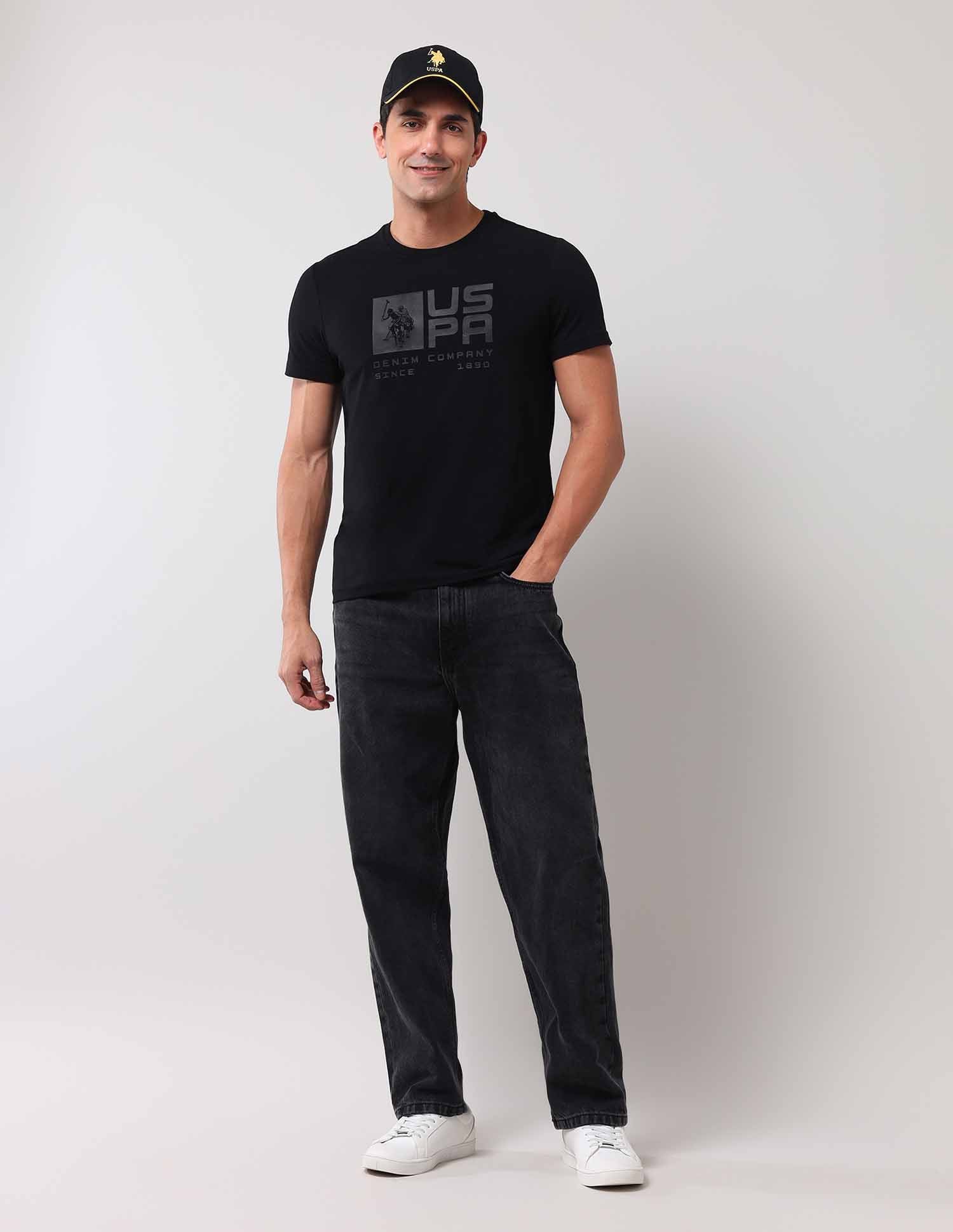 Brand Printed Muscle Fit T-Shirt - Image 3
