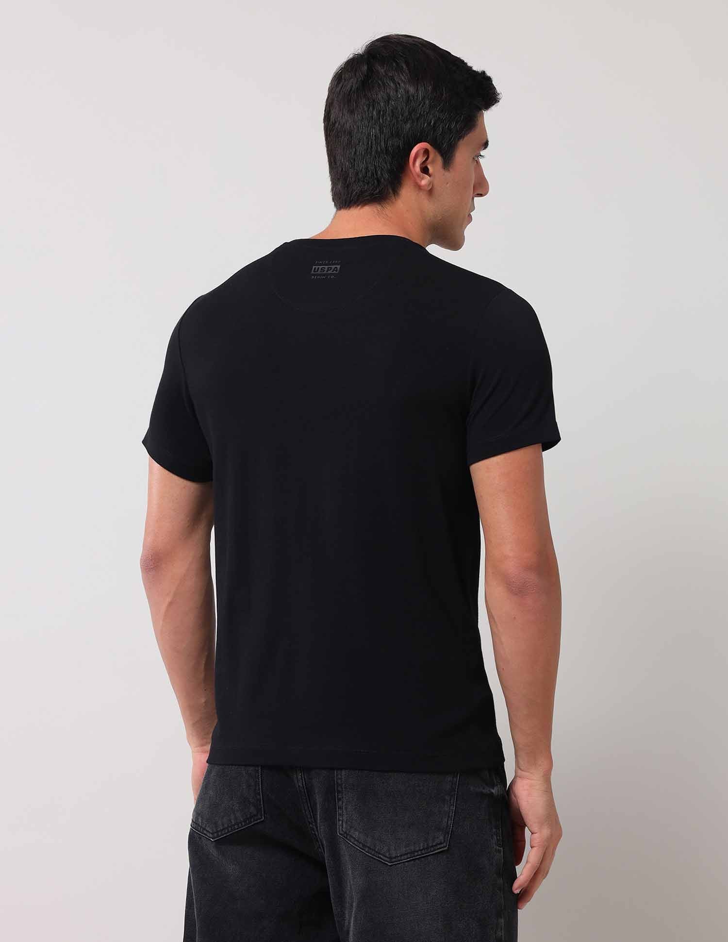 Brand Printed Muscle Fit T-Shirt - Image 5