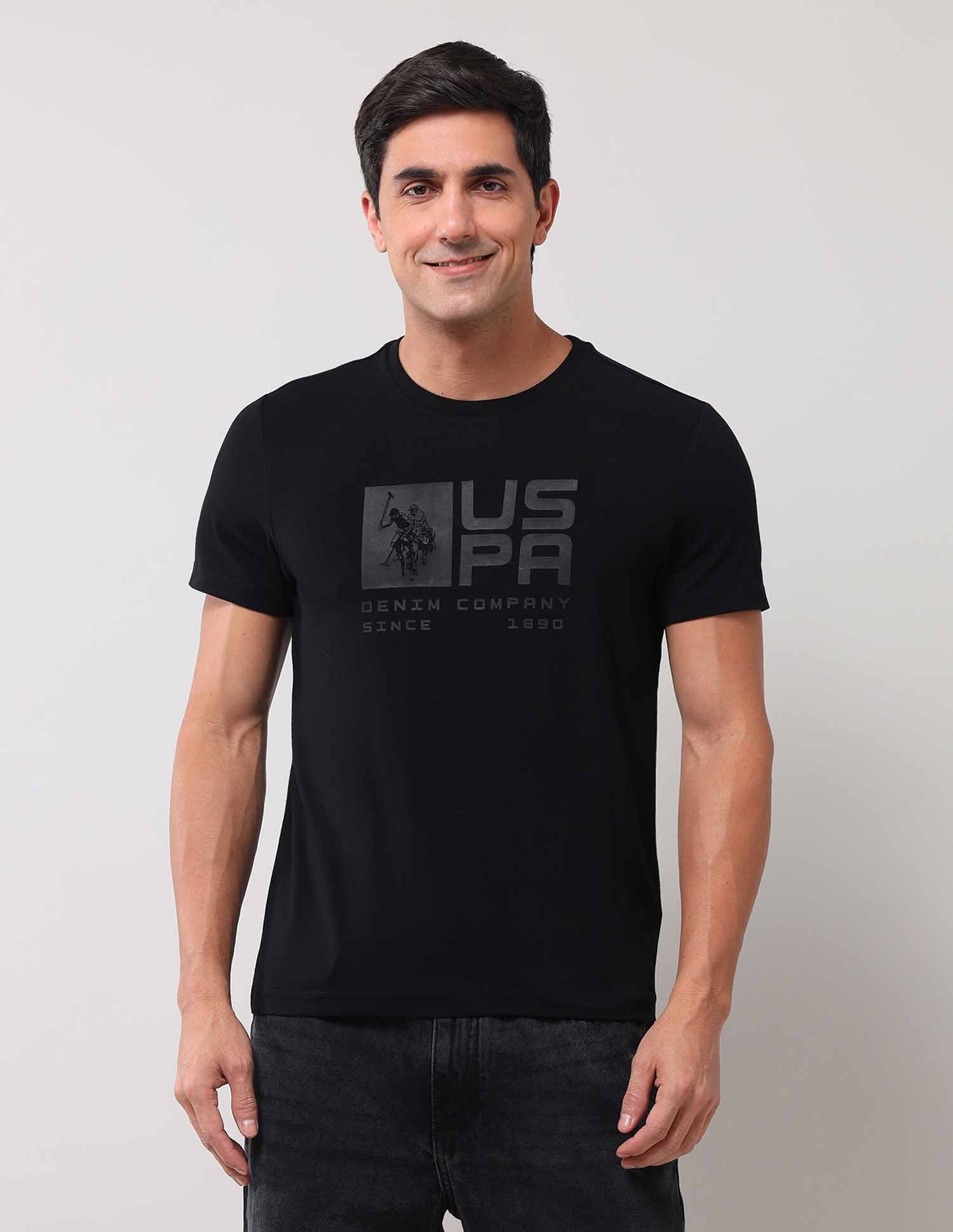 Brand Printed Muscle Fit T-Shirt - Image 6
