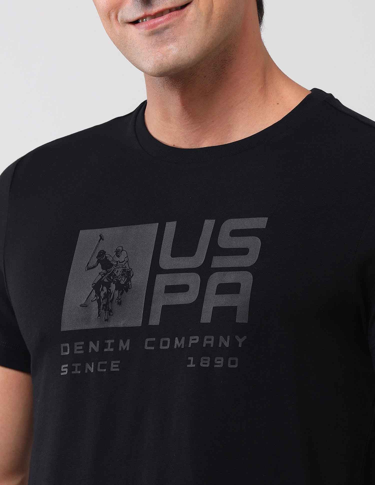 Brand Printed Muscle Fit T-Shirt - Image 7