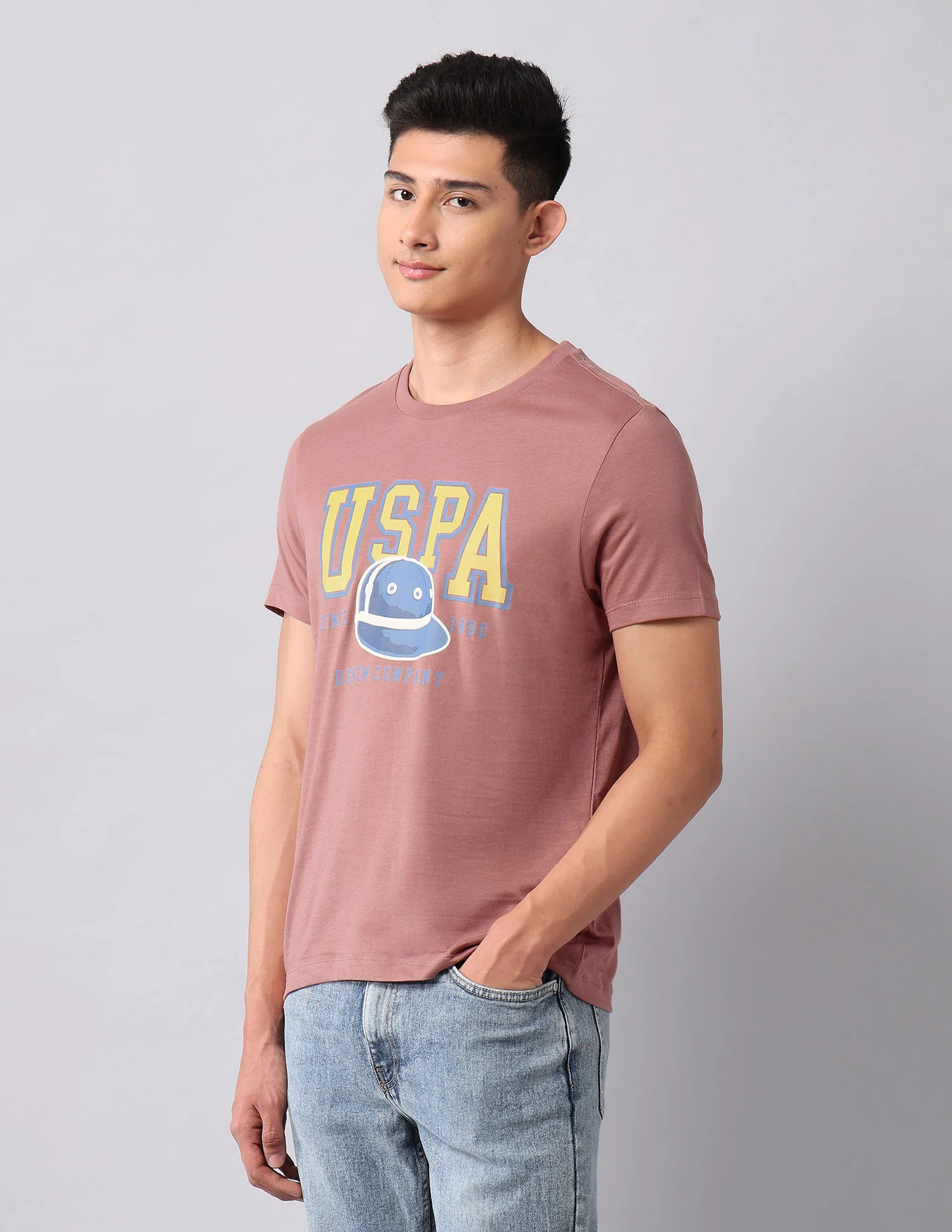 Brand Printed Muscle Fit T-Shirt - Image 4
