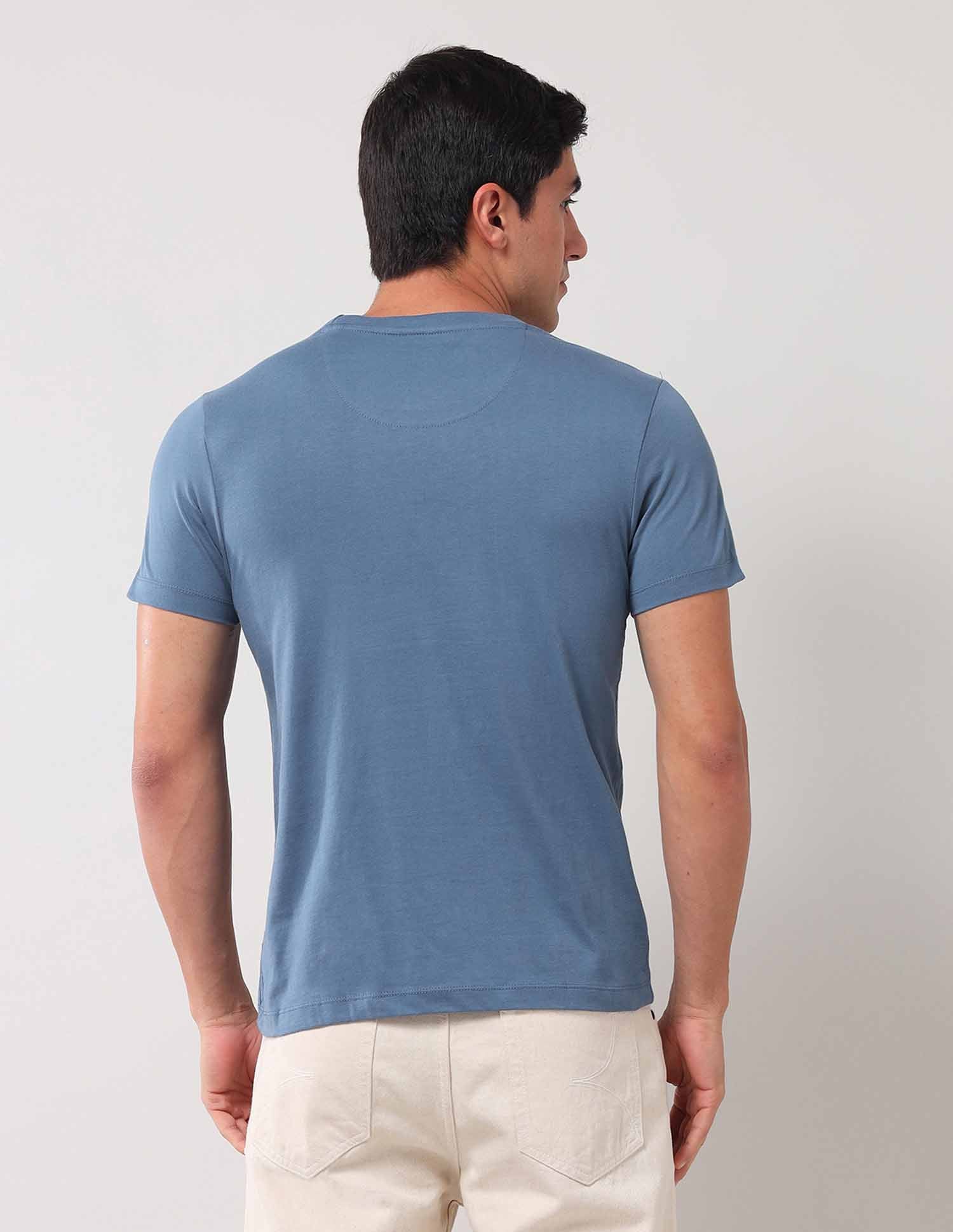 Brand Printed Muscle Fit T-Shirt - Image 5