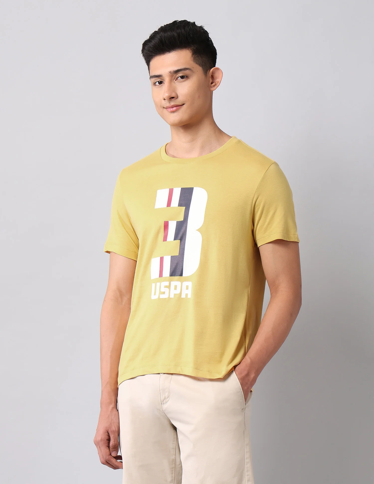Brand Printed Muscle Fit T-Shirt - Image 4