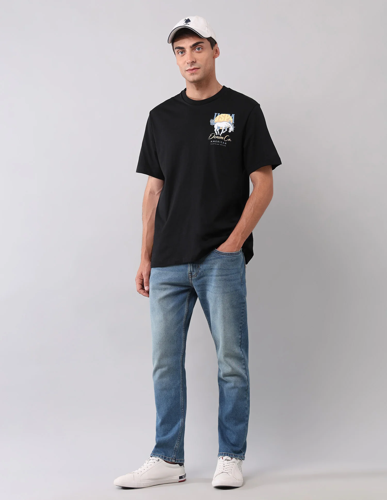 Brand Printed Muscle Fit T-Shirt - Image 3