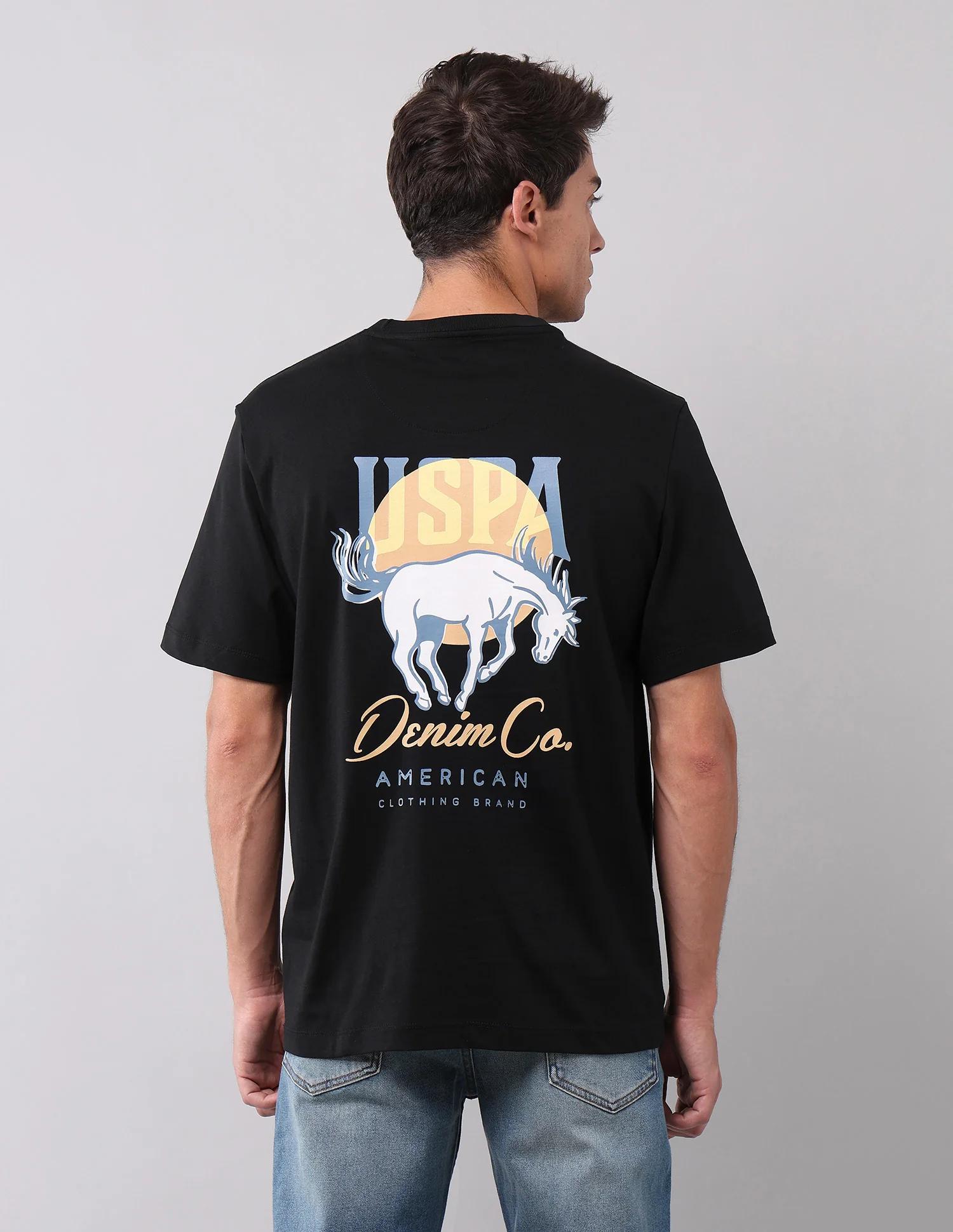 Brand Printed Muscle Fit T-Shirt - Image 5