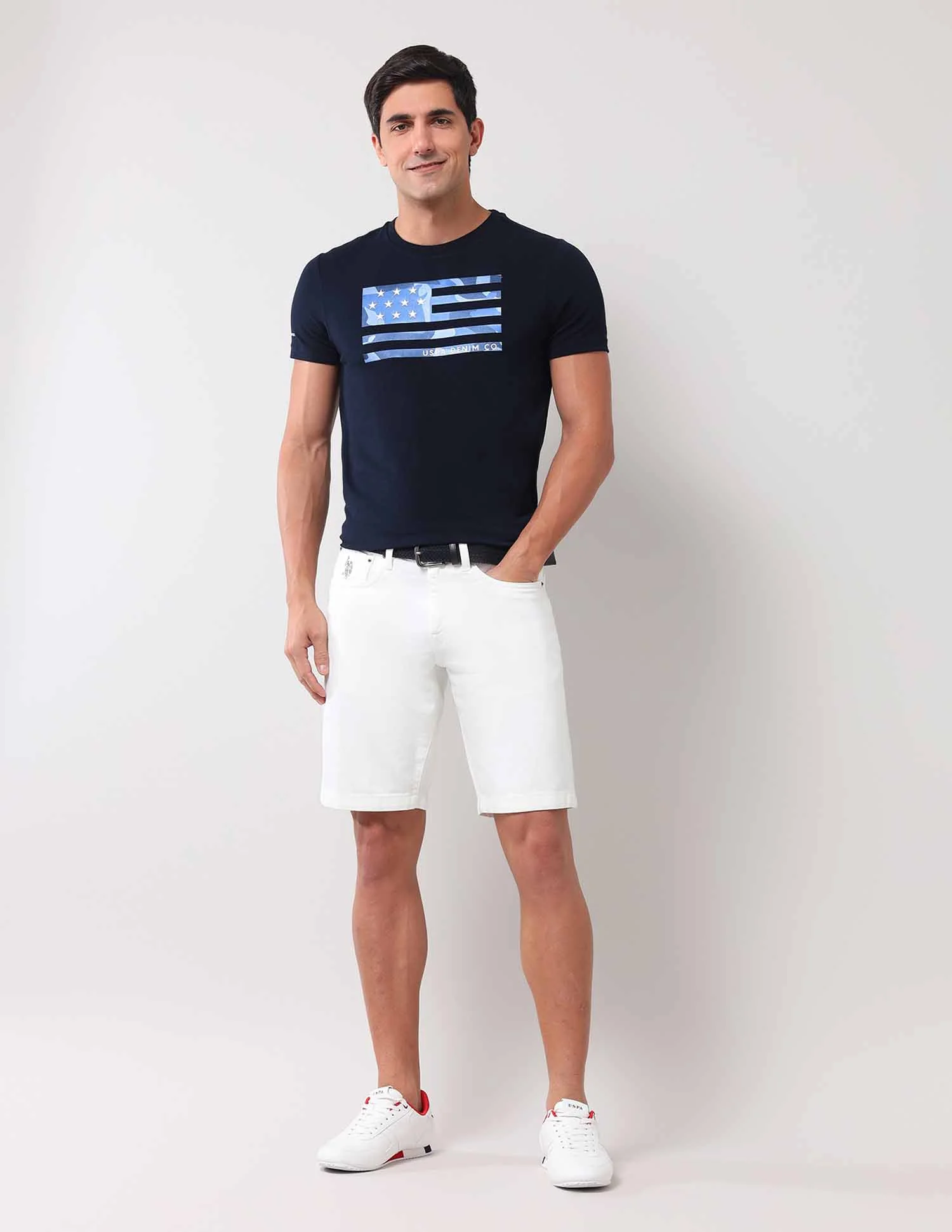 Brand Printed Muscle Fit T-Shirt - Image 3