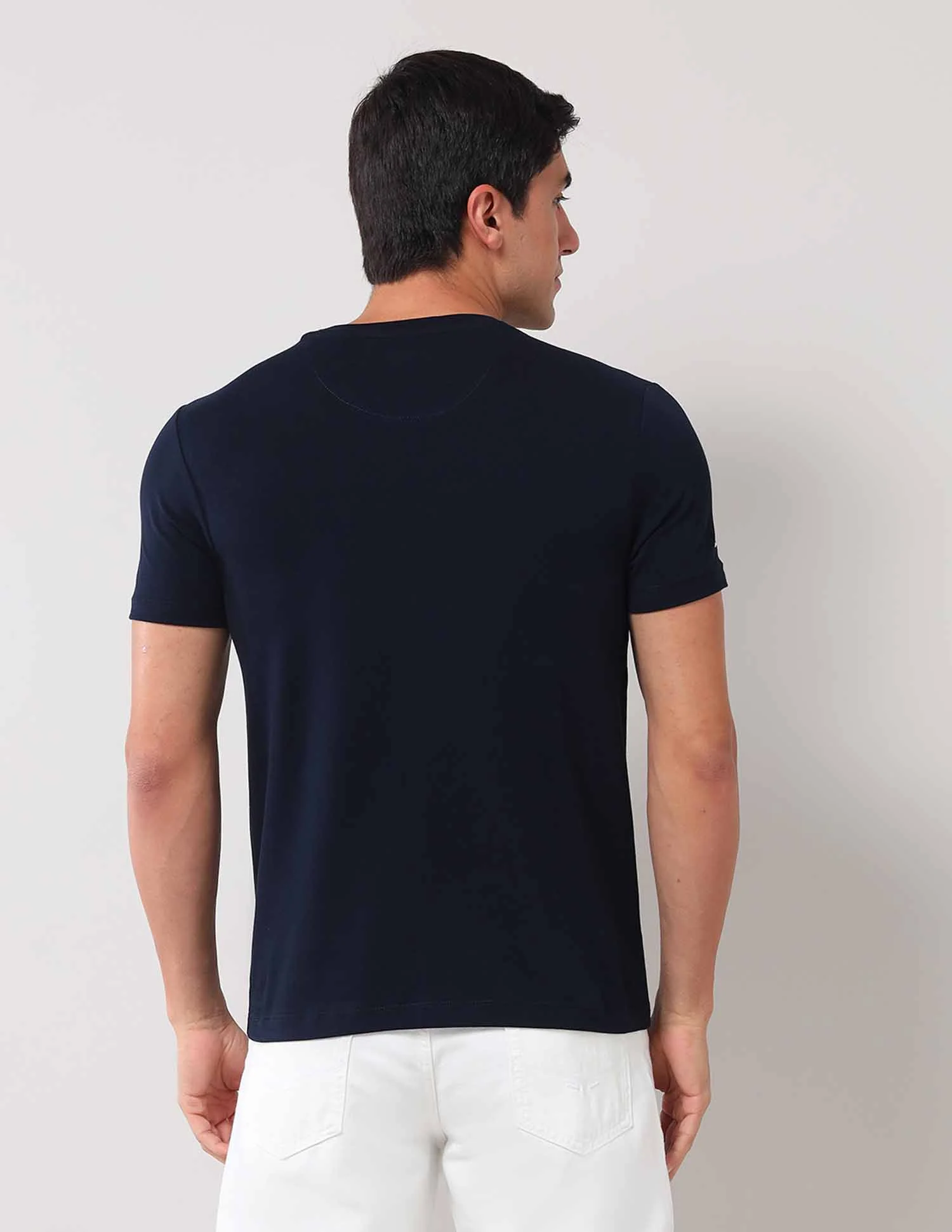 Brand Printed Muscle Fit T-Shirt - Image 5