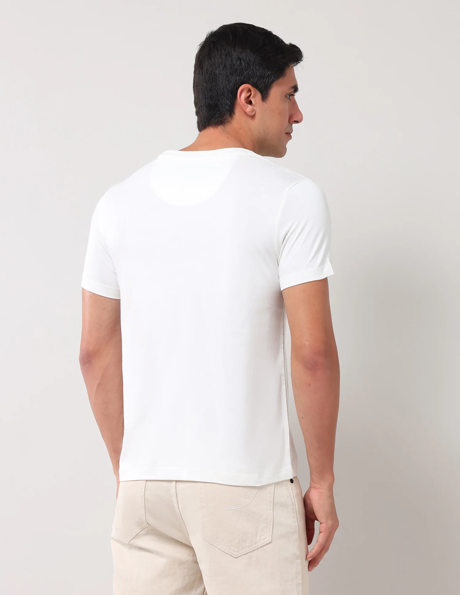 Brand Printed Muscle Fit T-Shirt - Image 5
