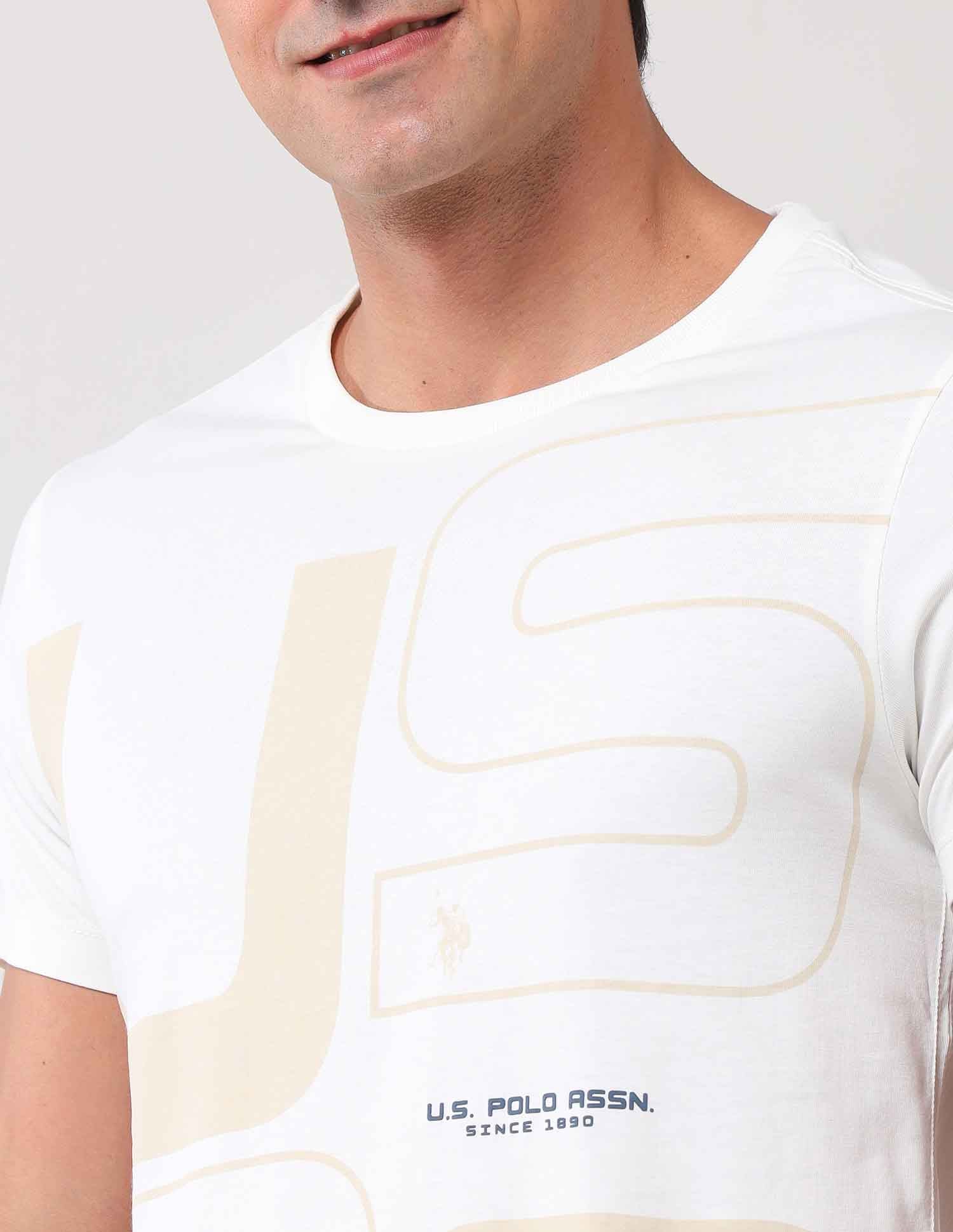 Brand Printed Muscle Fit T-Shirt - Image 7