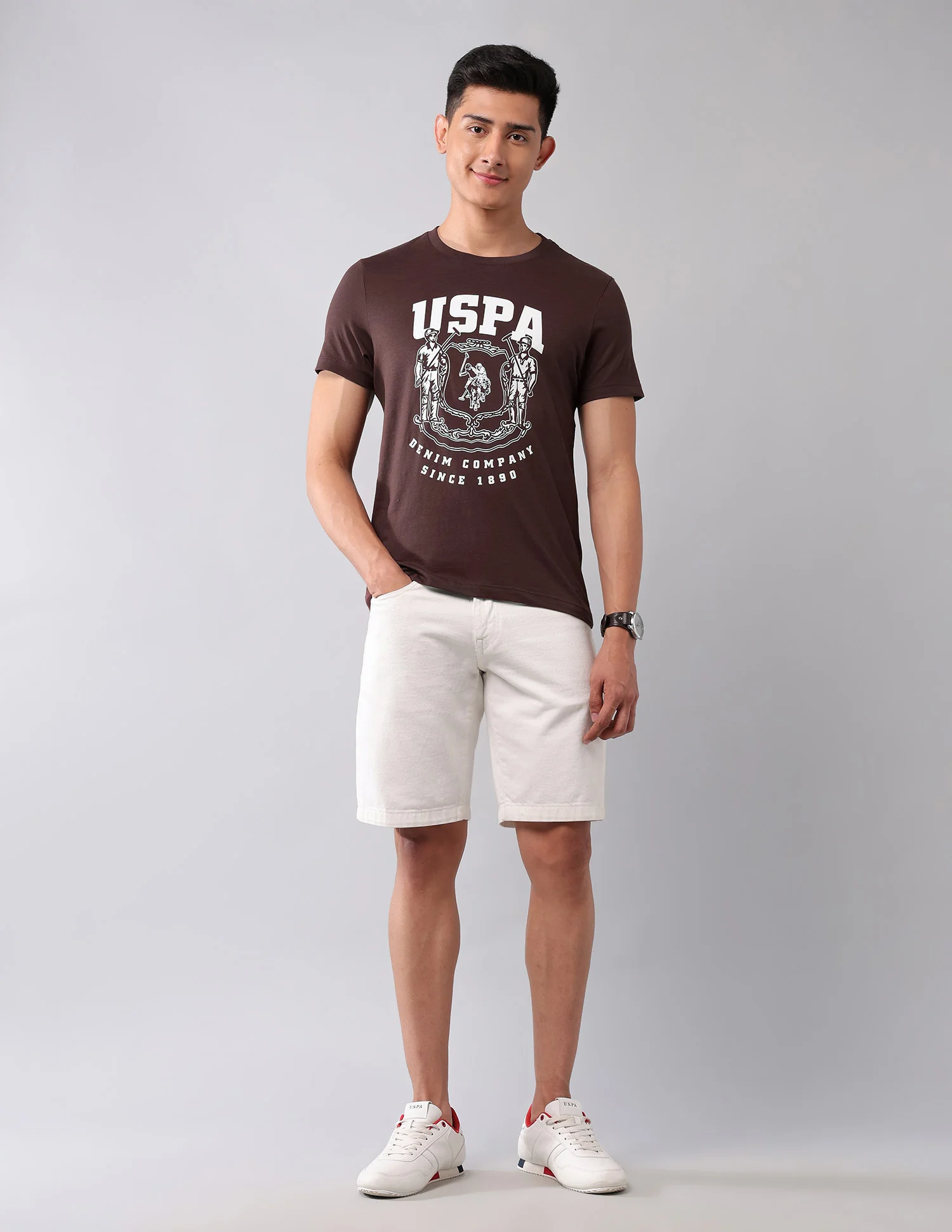 Brand Printed Muscle Fit T-Shirt - Image 3