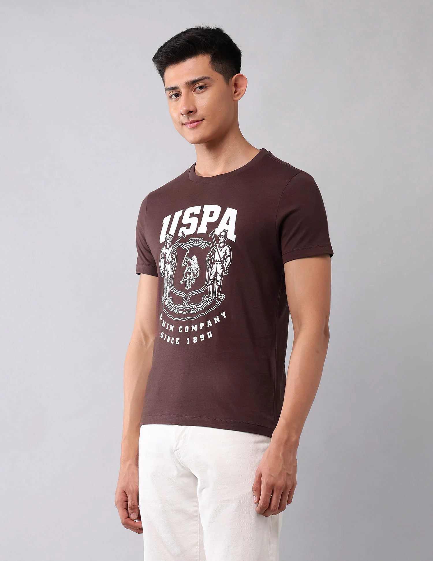Brand Printed Muscle Fit T-Shirt - Image 4