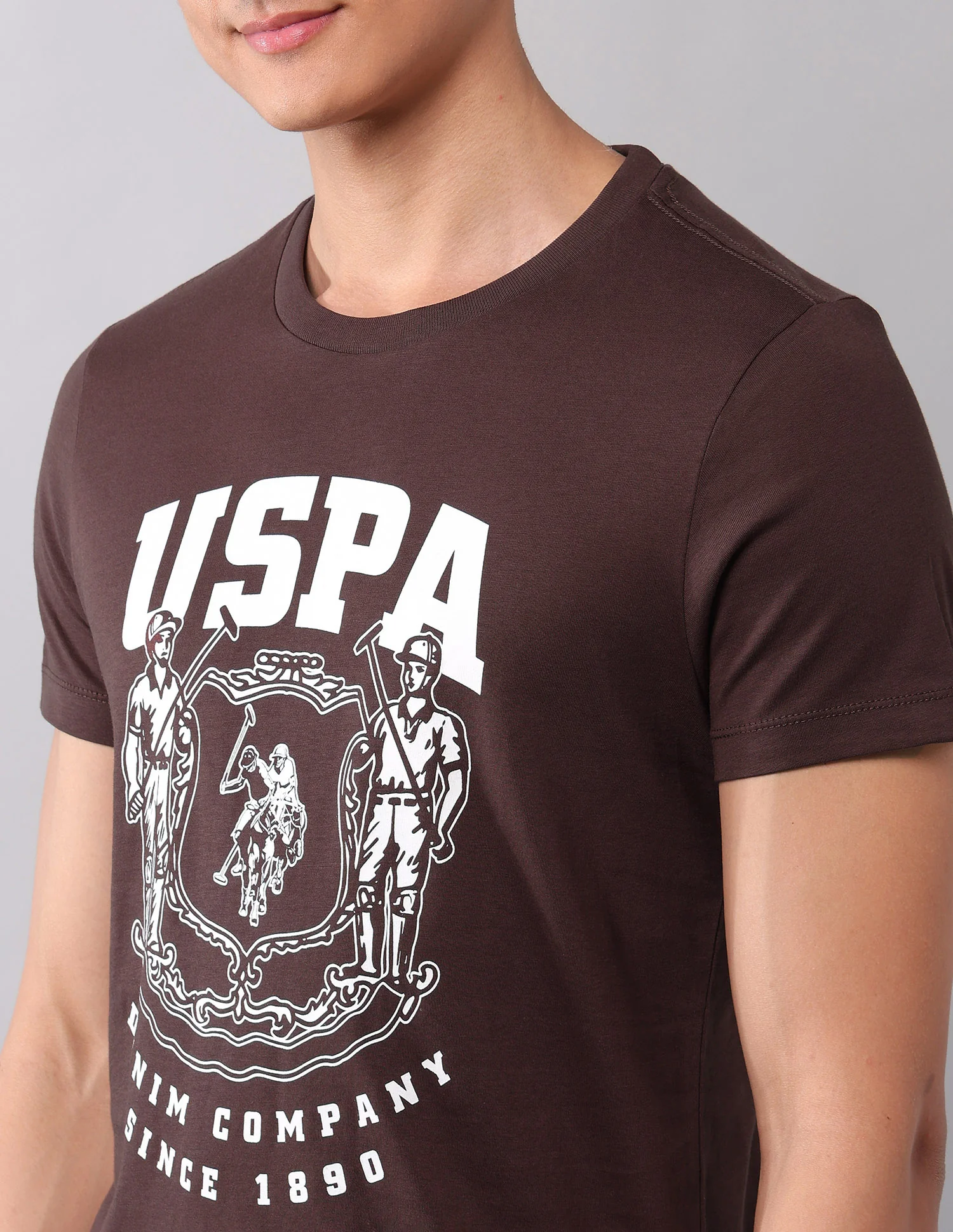 Brand Printed Muscle Fit T-Shirt - Image 7