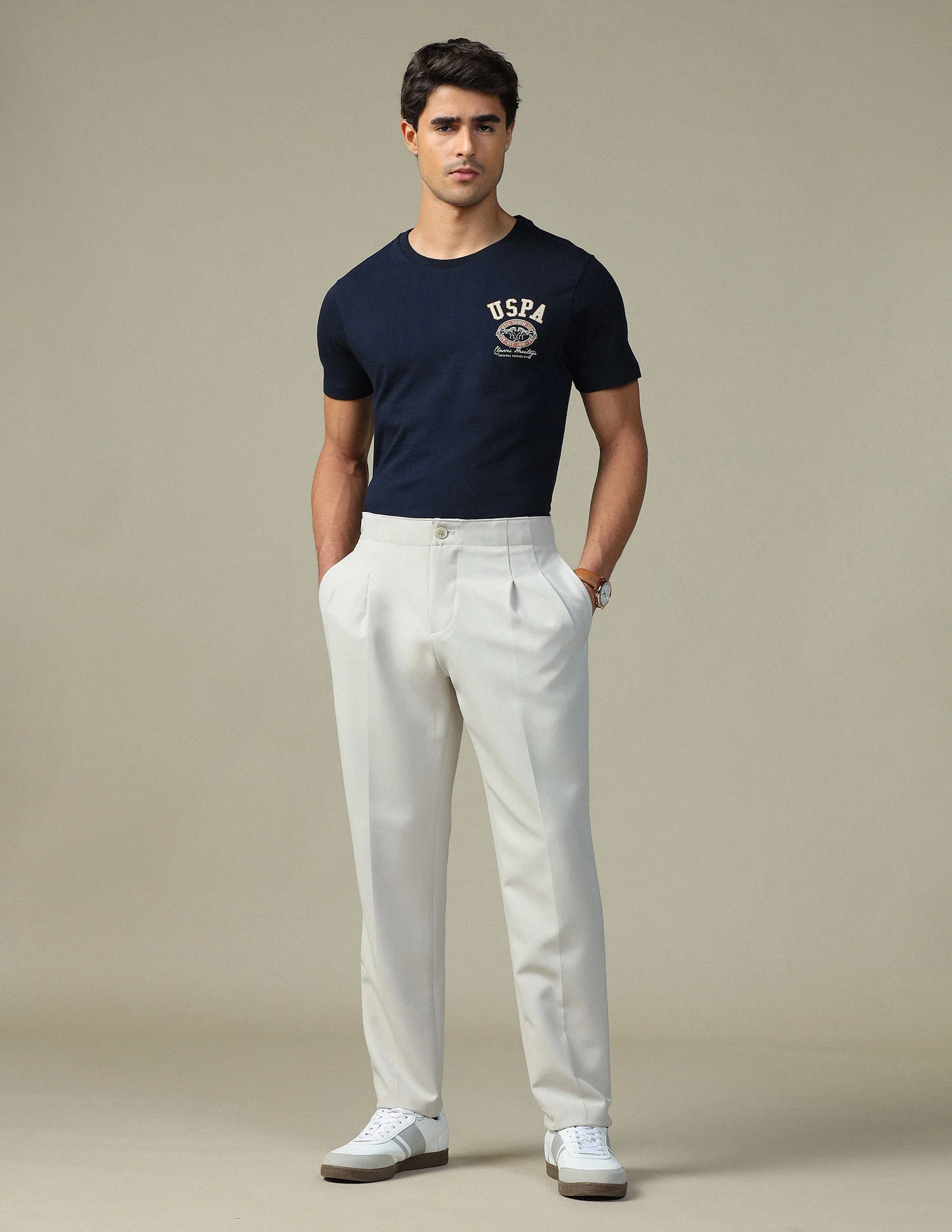 Brand Printed Muscle Fit T-Shirt - Image 3