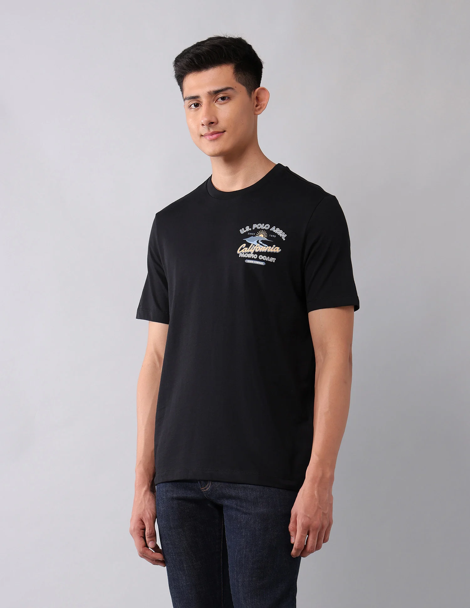 Brand Printed Muscle Fit T-Shirt - Image 4