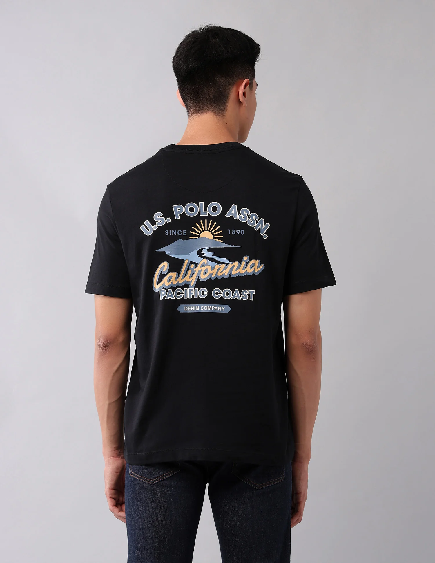Brand Printed Muscle Fit T-Shirt - Image 5