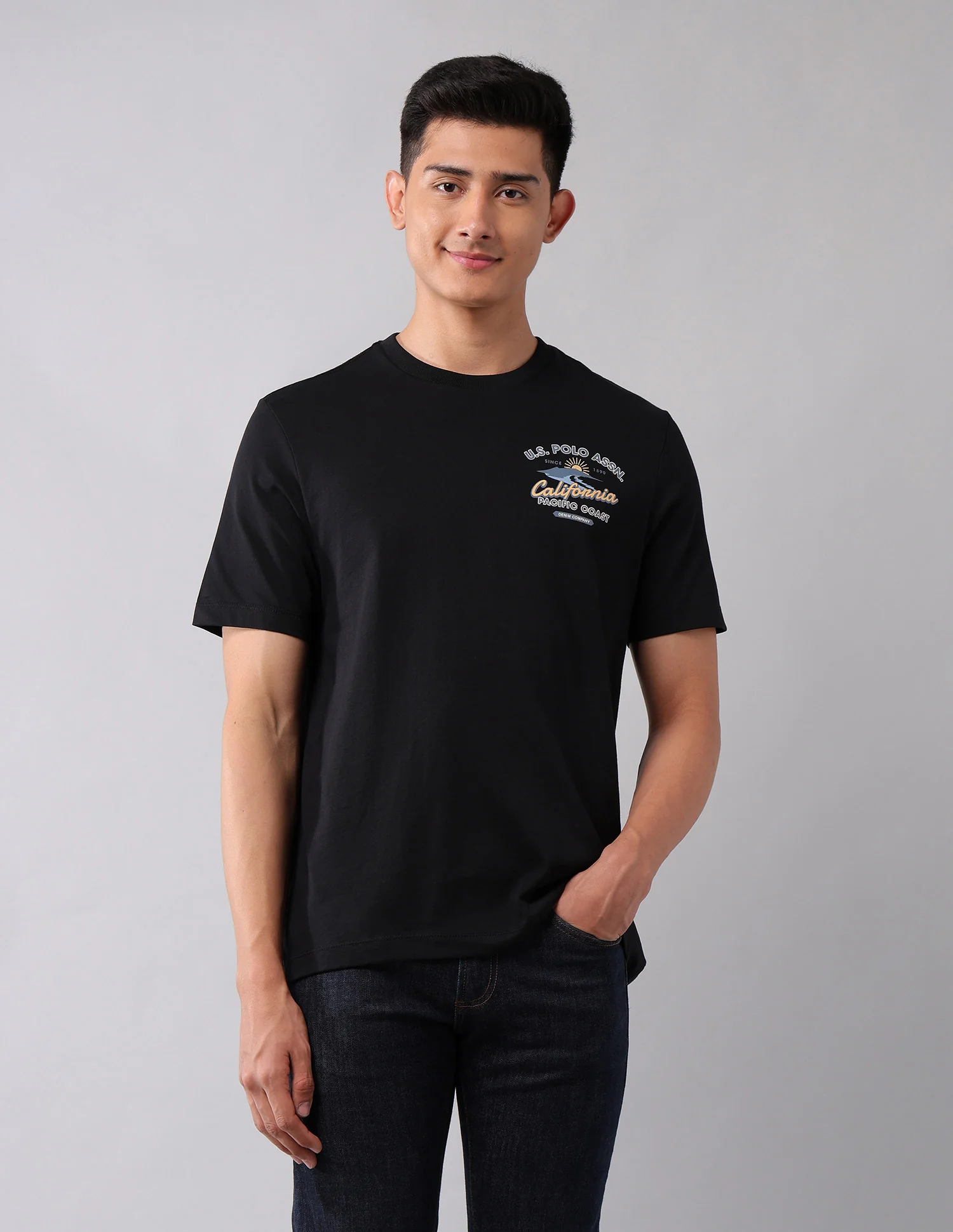 Brand Printed Muscle Fit T-Shirt - Image 6