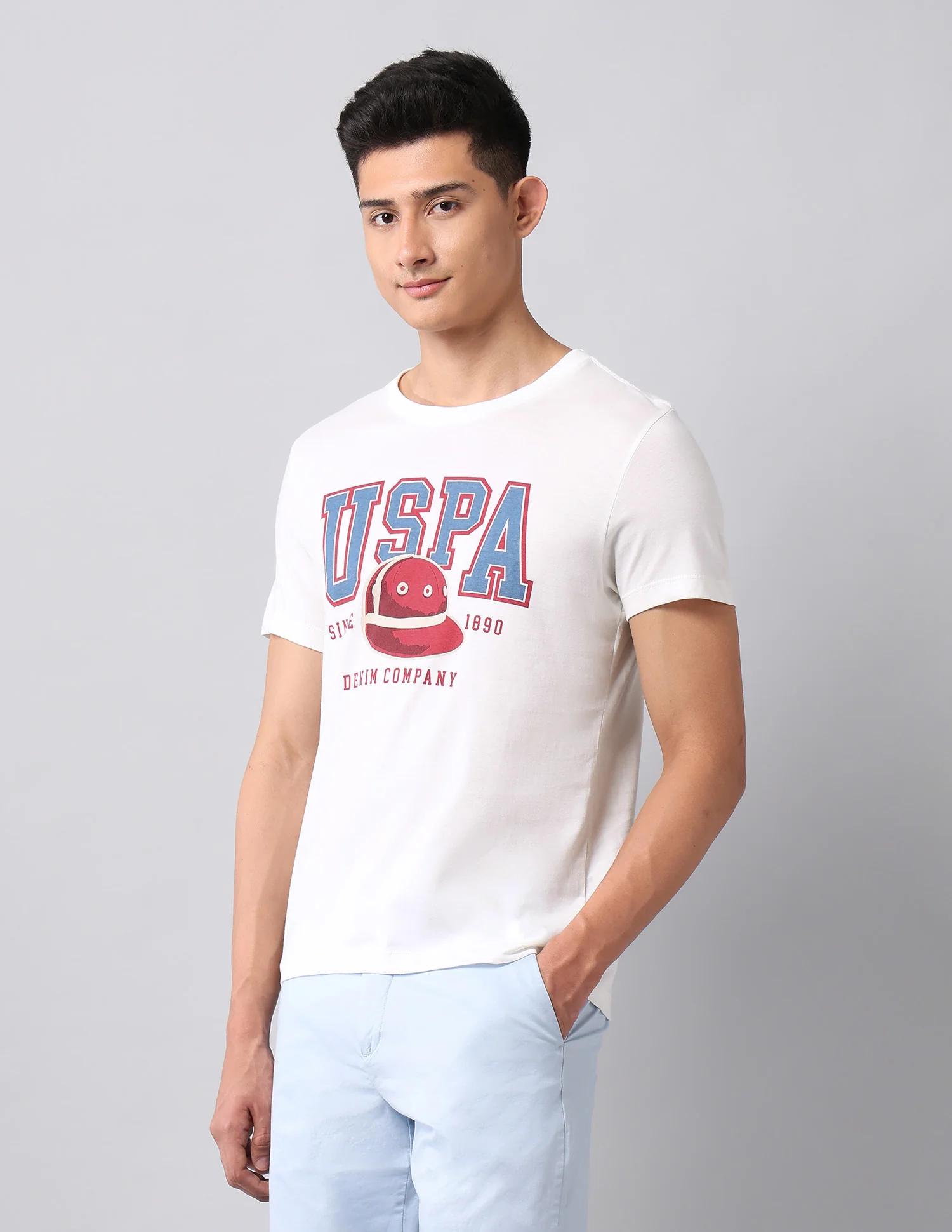 Brand Printed Muscle Fit T-Shirt - Image 4