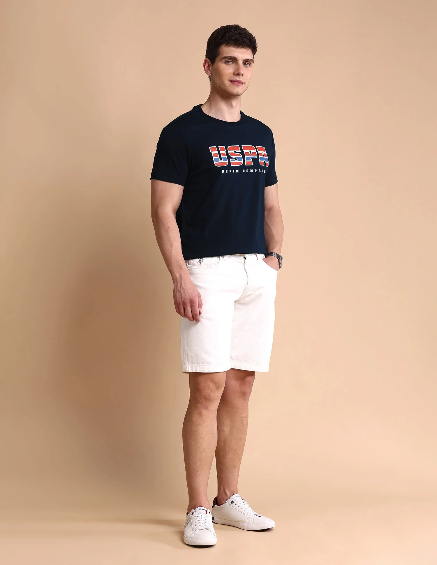 Brand Printed Muscle Fit T-Shirt - Image 3