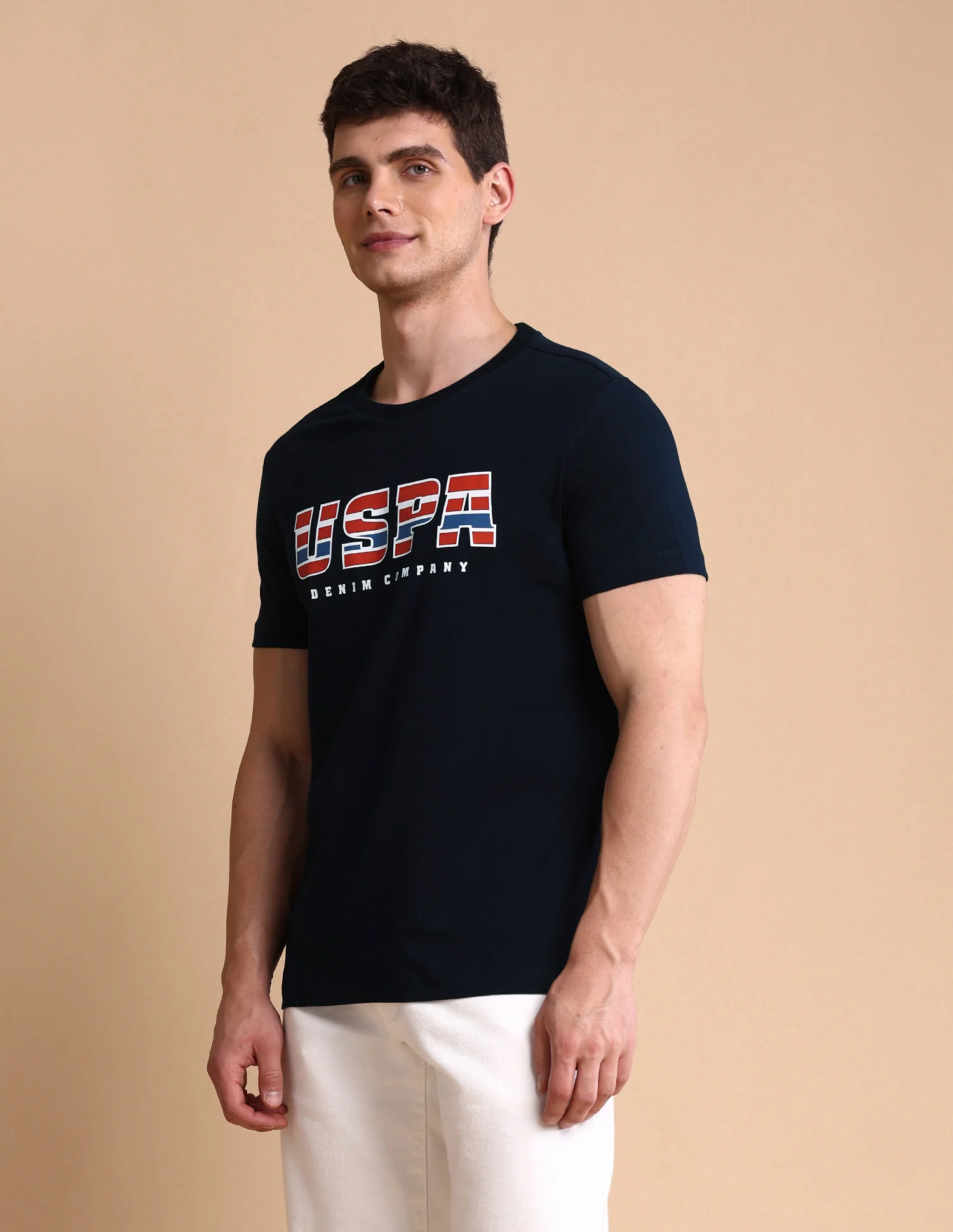 Brand Printed Muscle Fit T-Shirt - Image 4