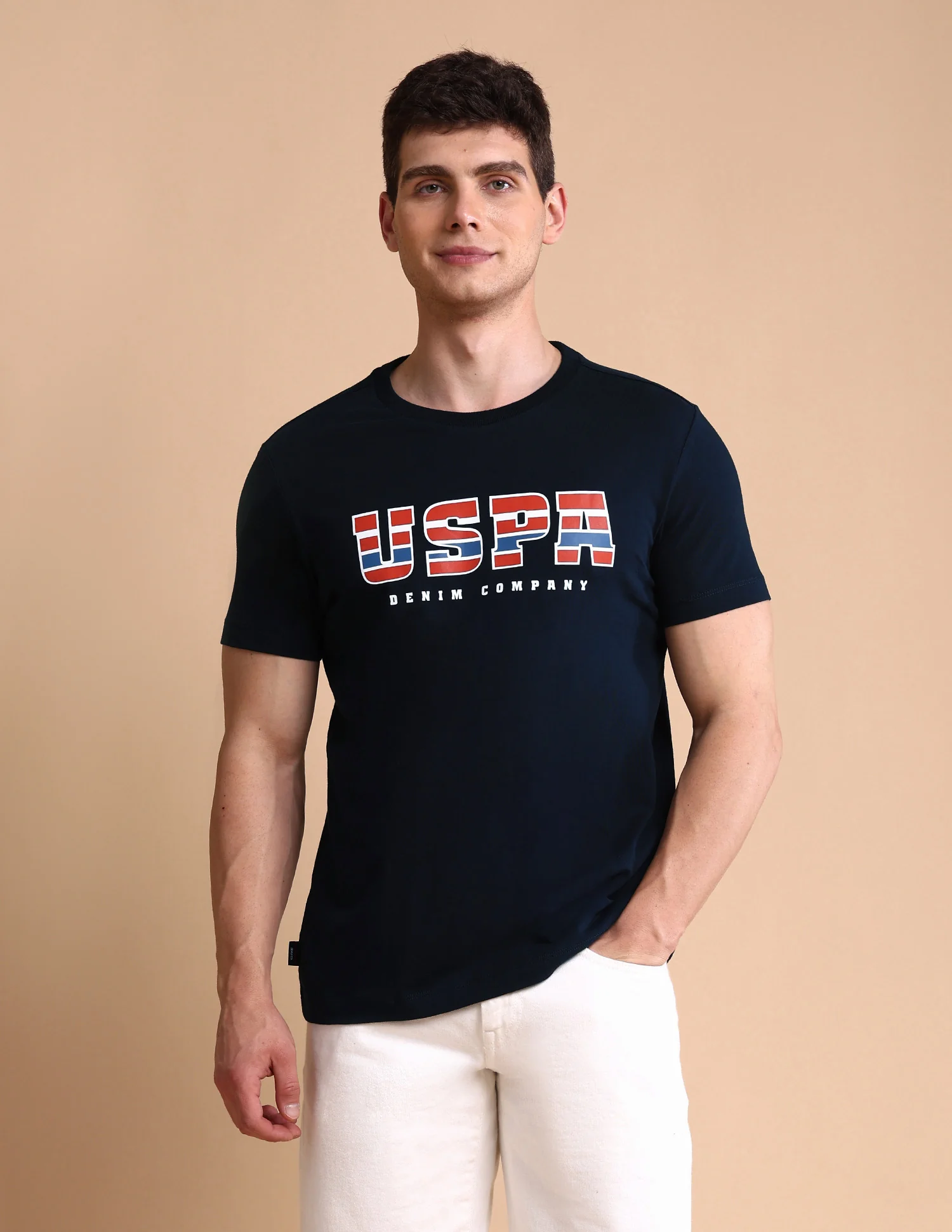 Brand Printed Muscle Fit T-Shirt - Image 6