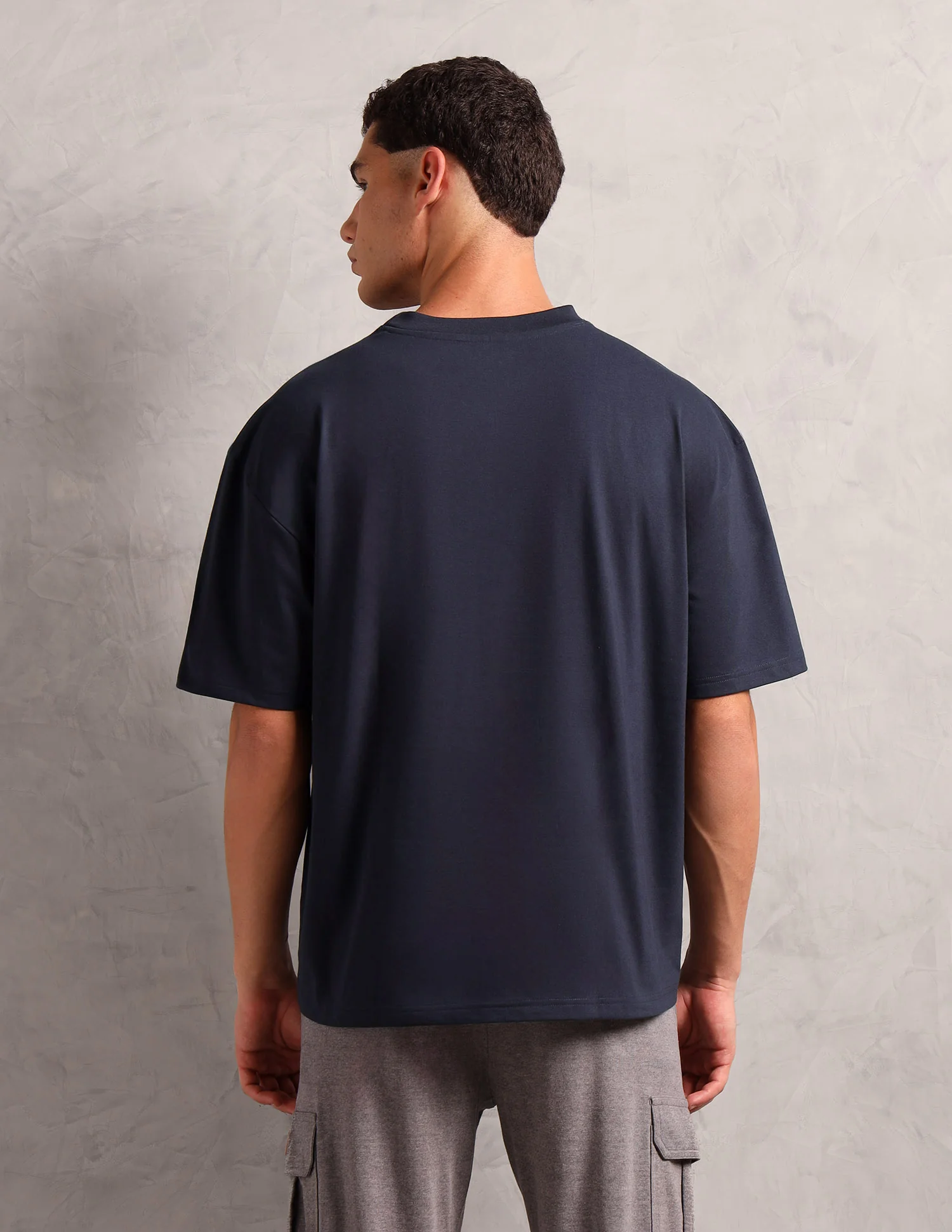 Brand Printed Oversized Fit OEE11 Lounge T-Shirt - Image 5