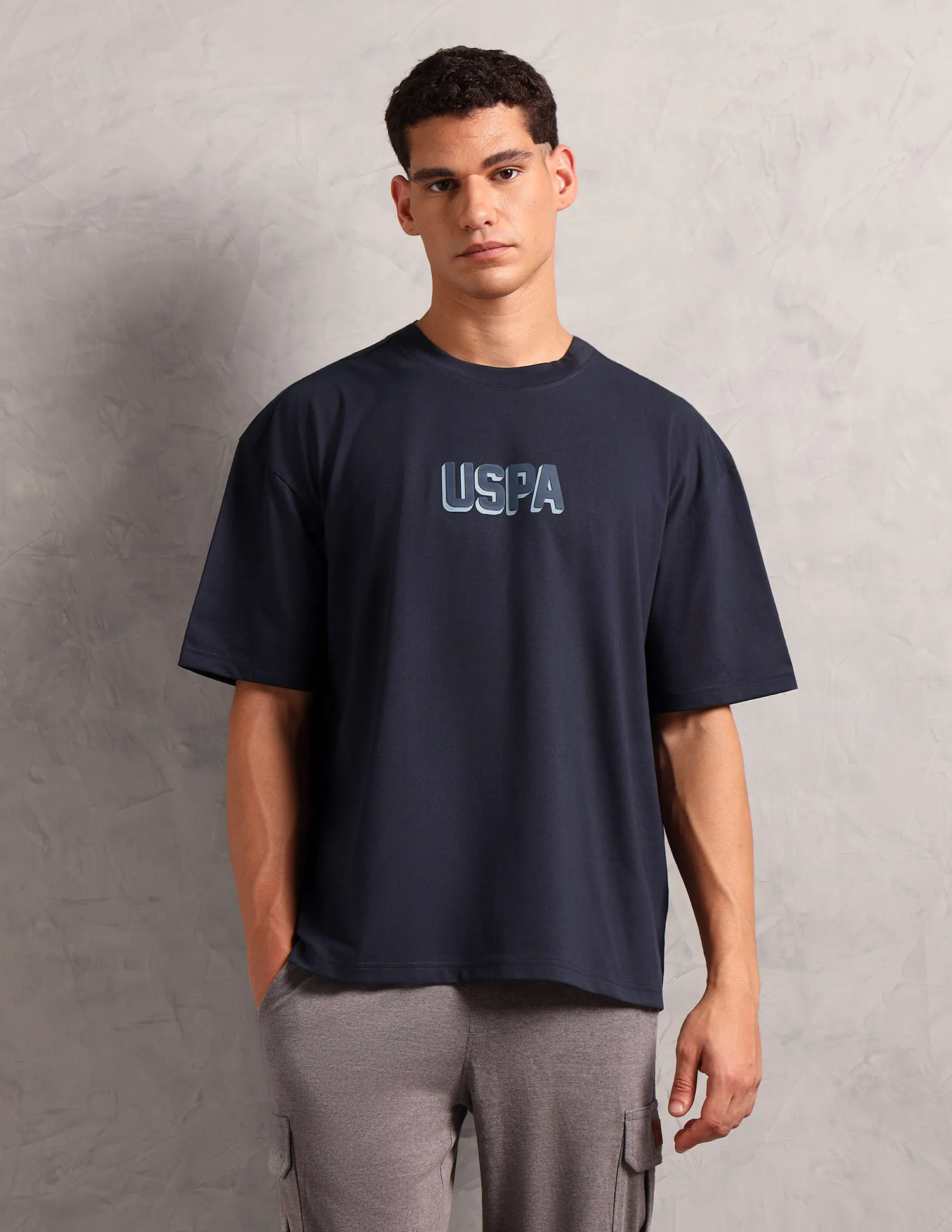 Brand Printed Oversized Fit OEE11 Lounge T-Shirt - Image 6