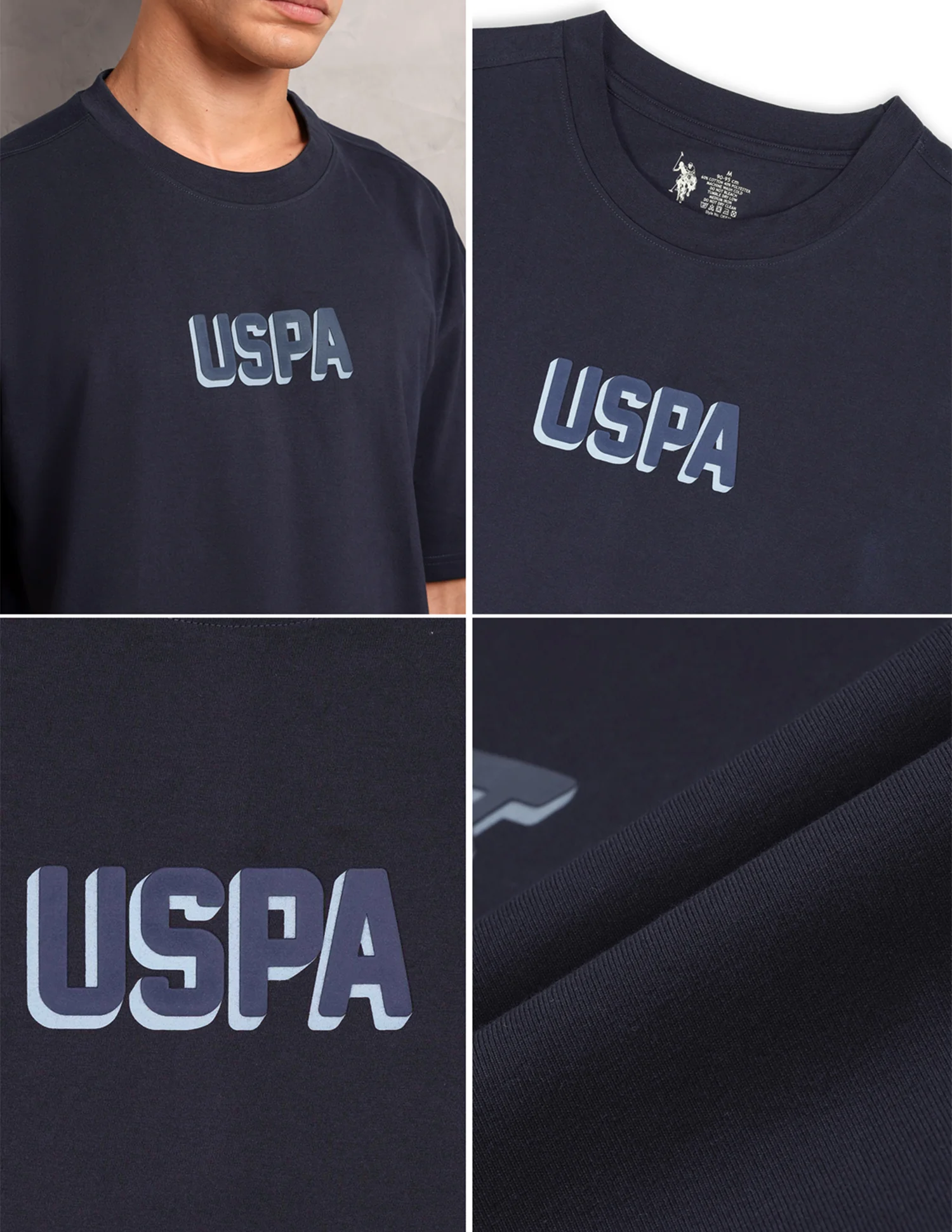 Brand Printed Oversized Fit OEE11 Lounge T-Shirt - Image 8