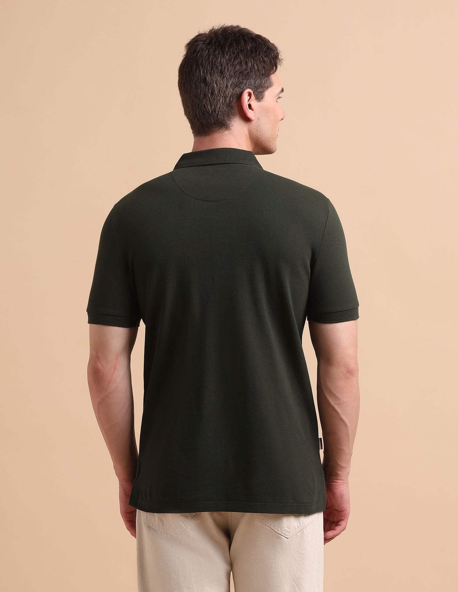 Brand Printed Pure Cotton Polo Shirt - Image 5