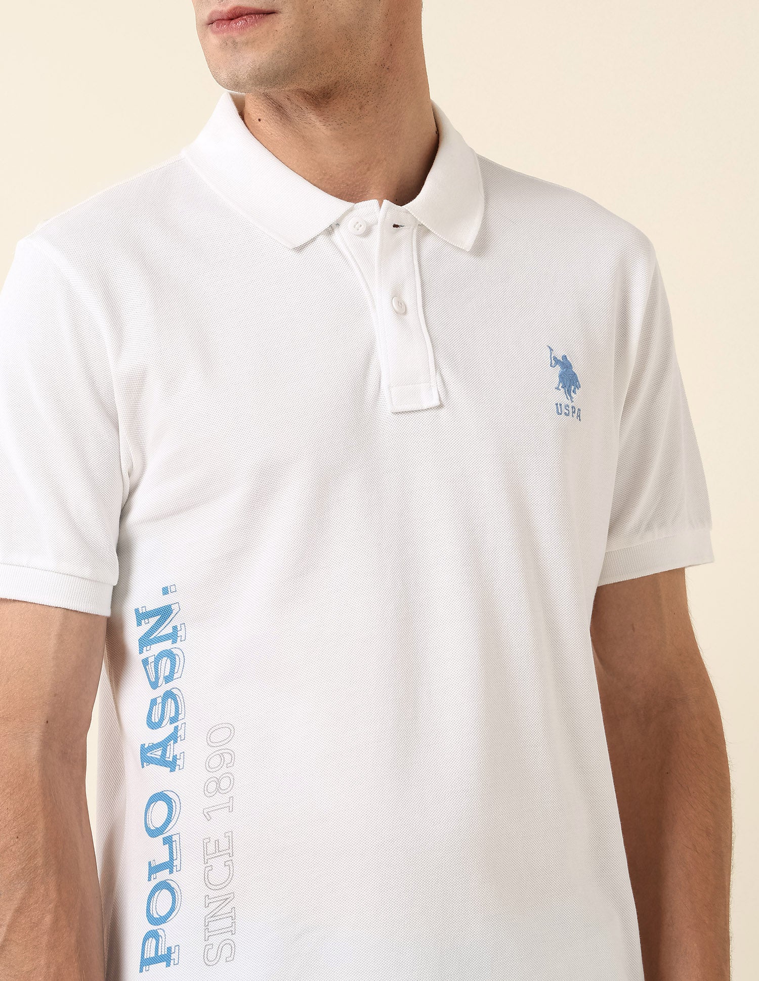 Brand Printed Pure Cotton Polo Shirt - Image 7