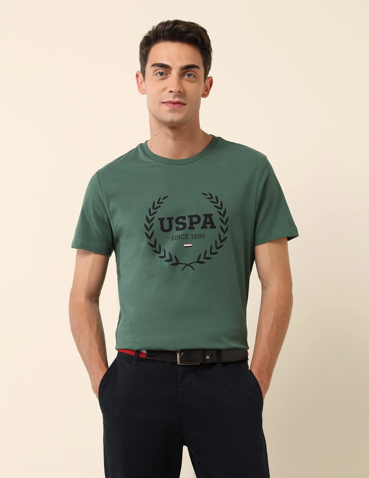 Brand Printed Pure Cotton T-Shirt