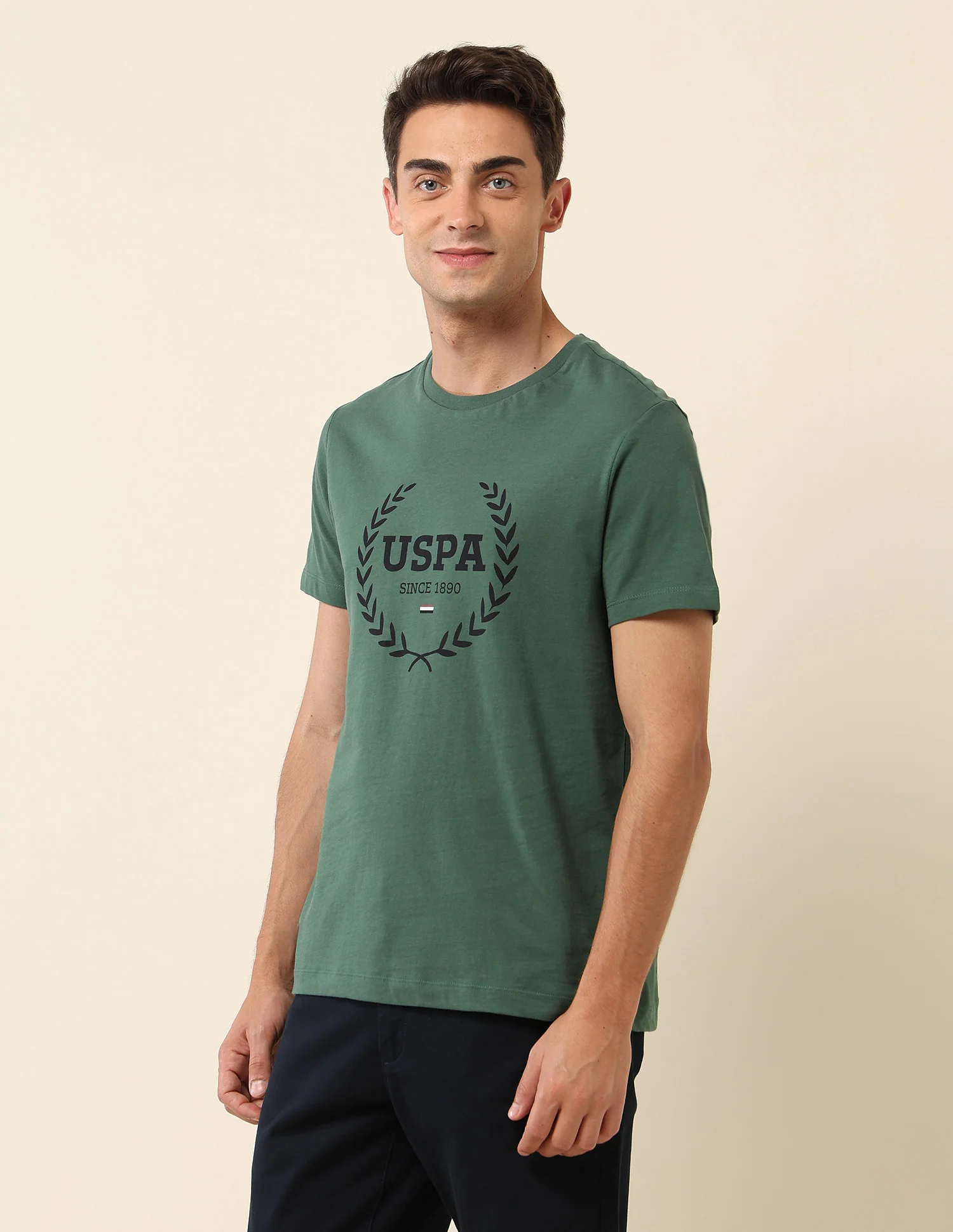Brand Printed Pure Cotton T-Shirt - Image 4