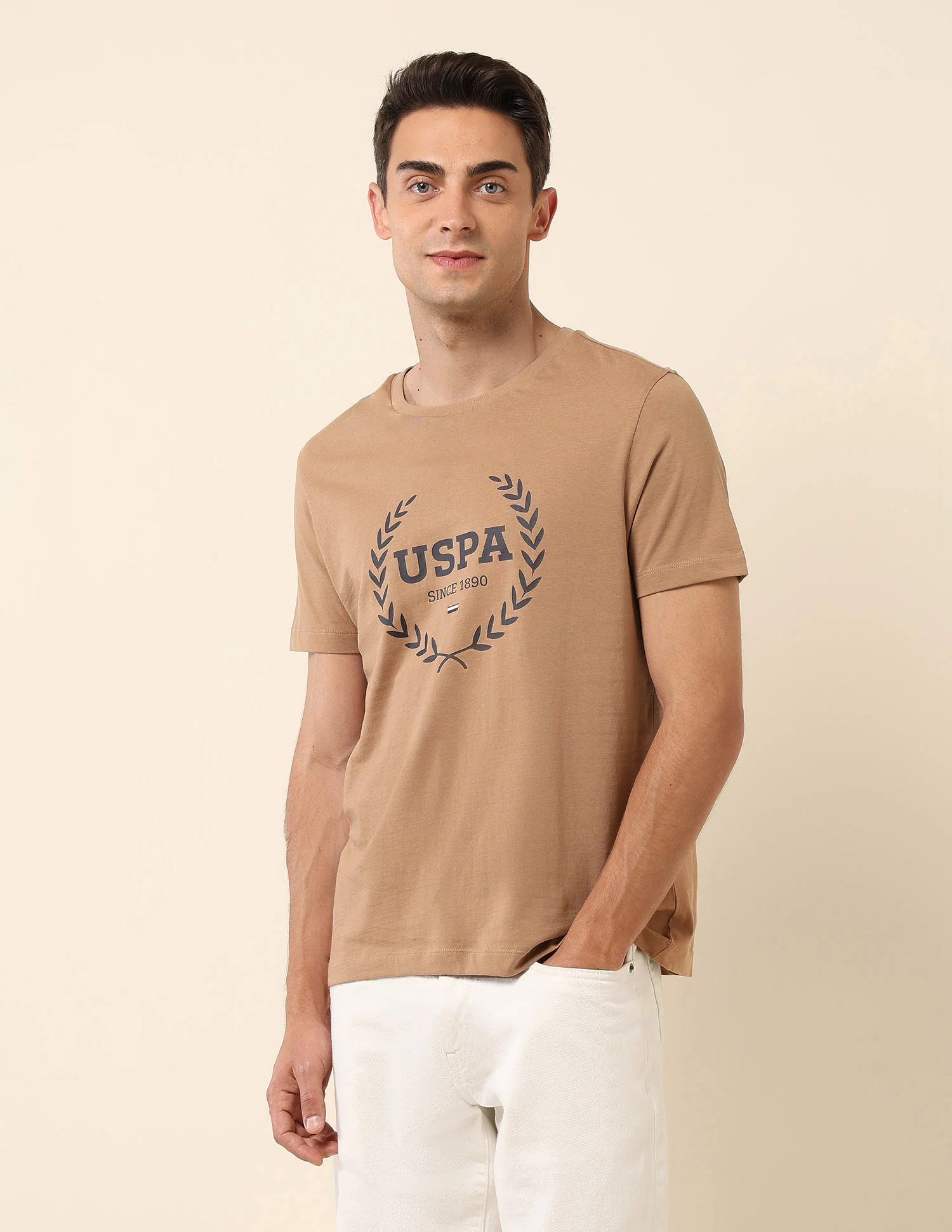 Brand Printed Pure Cotton T-Shirt - Image 4
